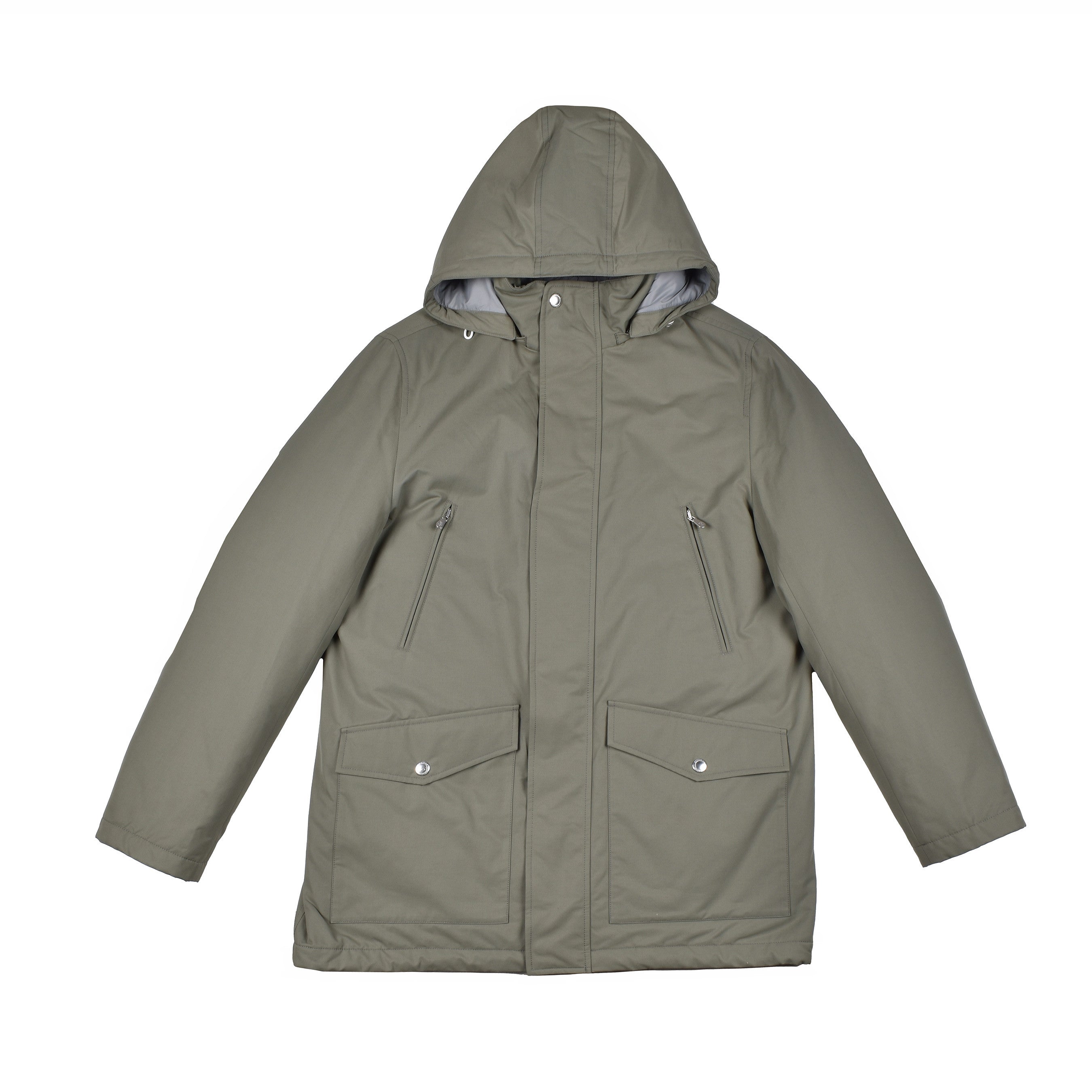 BRUNELLO CUCINELLI MEN'S SAGE GREEN DOWN FILLED PUFFER JACKET/PARKA