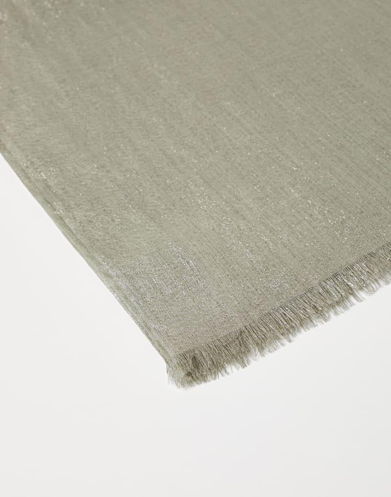 BRUNELLO CUCINELLI WOMEN'S OLIVE WOOL SILK BLEND SCARF