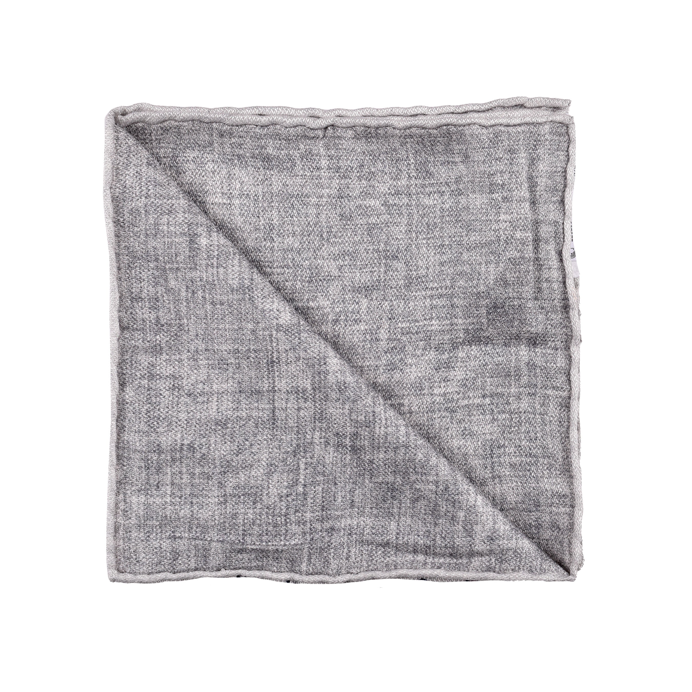 BRUNELLO CUCINELLI MEN'S 100% SILK GEOMETRIC POCKET SQUARE