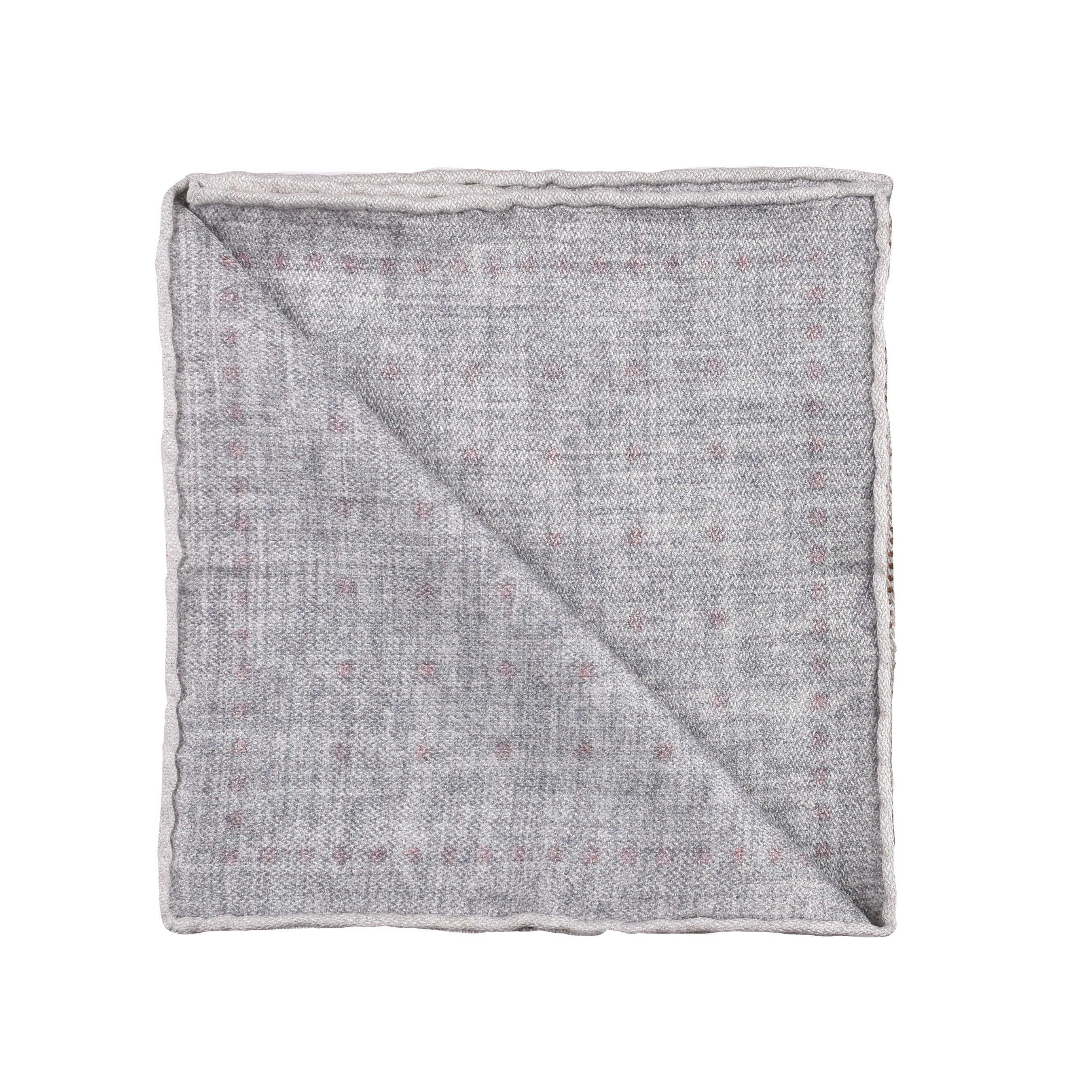BRUNELLO CUCINELLI MEN'S 100% SILK GEOMETRIC POCKET SQUARE
