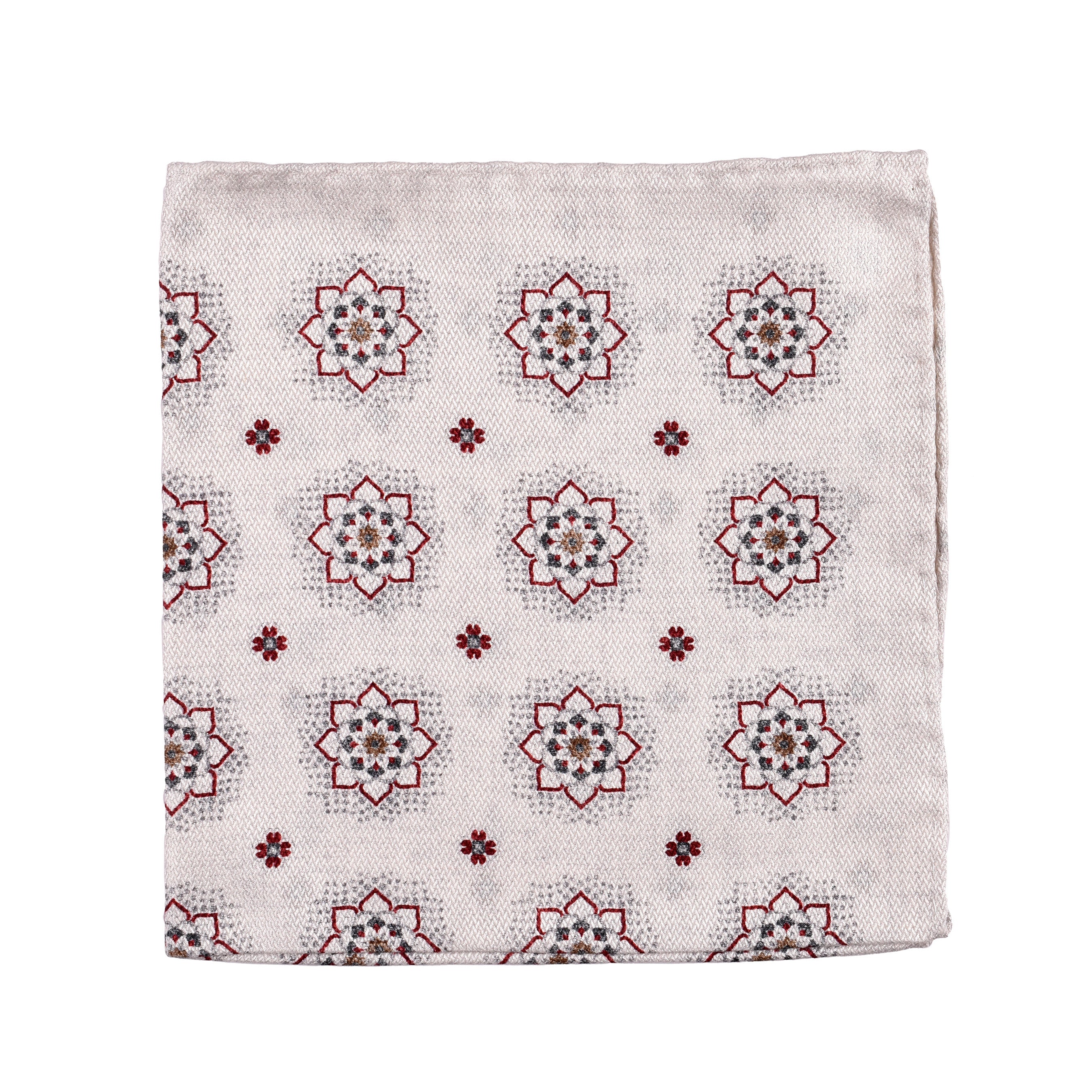 BRUNELLO CUCINELLI MEN'S TWO TONE SILK POCKET SQUARE