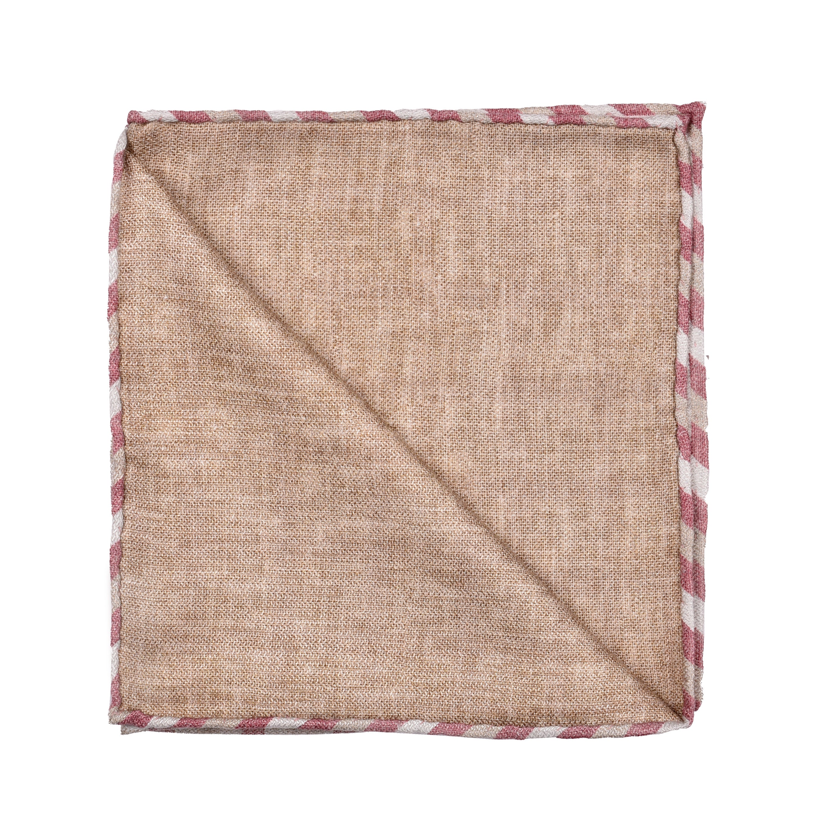 BRUNELLO CUCINELLI MEN'S 100% SILK PLAID POCKET SQUARE