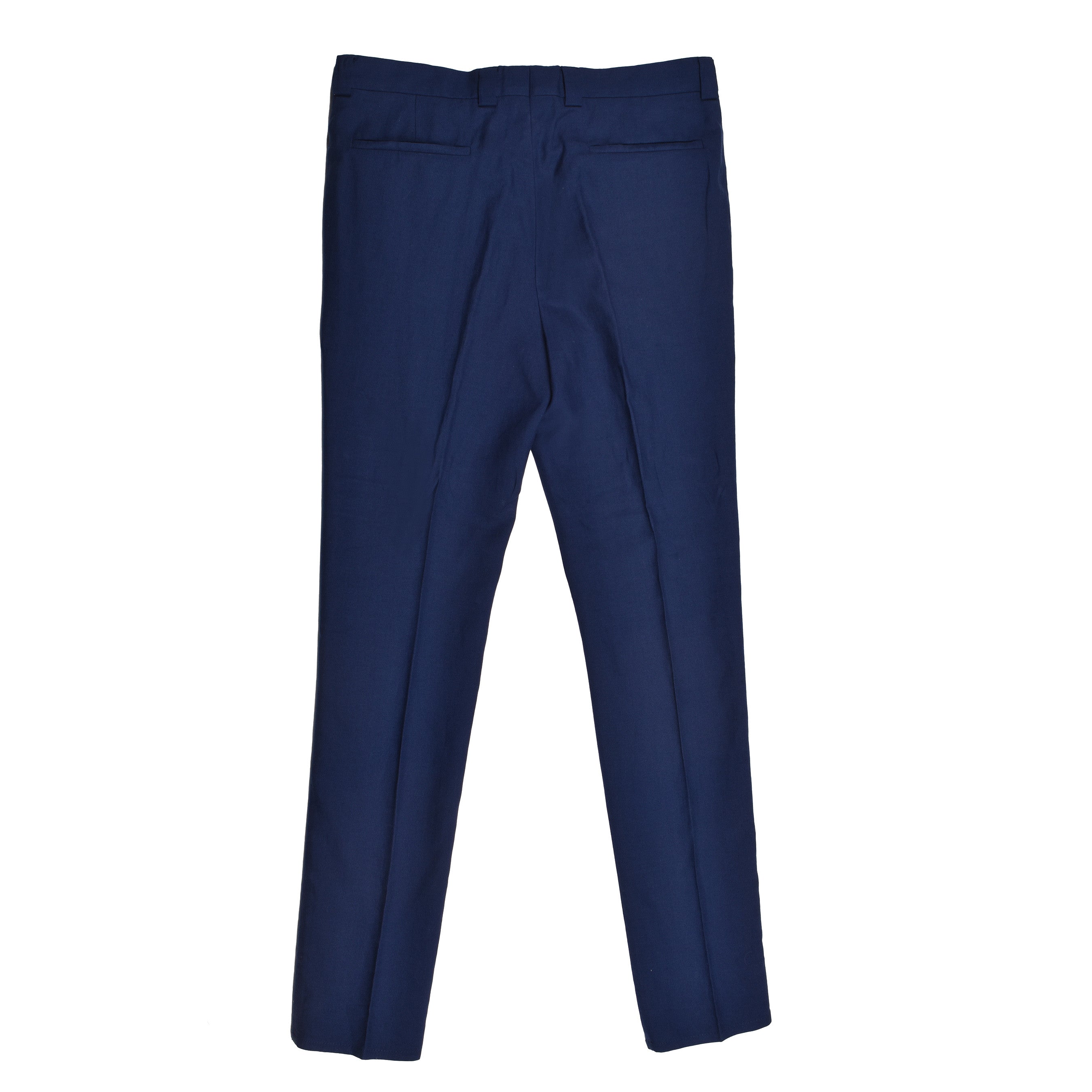BRUNELLO CUCINELLI MEN'S NAVY TAILORED TROUSERS