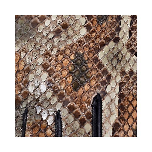 BRUNELLO CUCINELLI WOMEN'S PYTHON SKIN LEATHER GLOVES