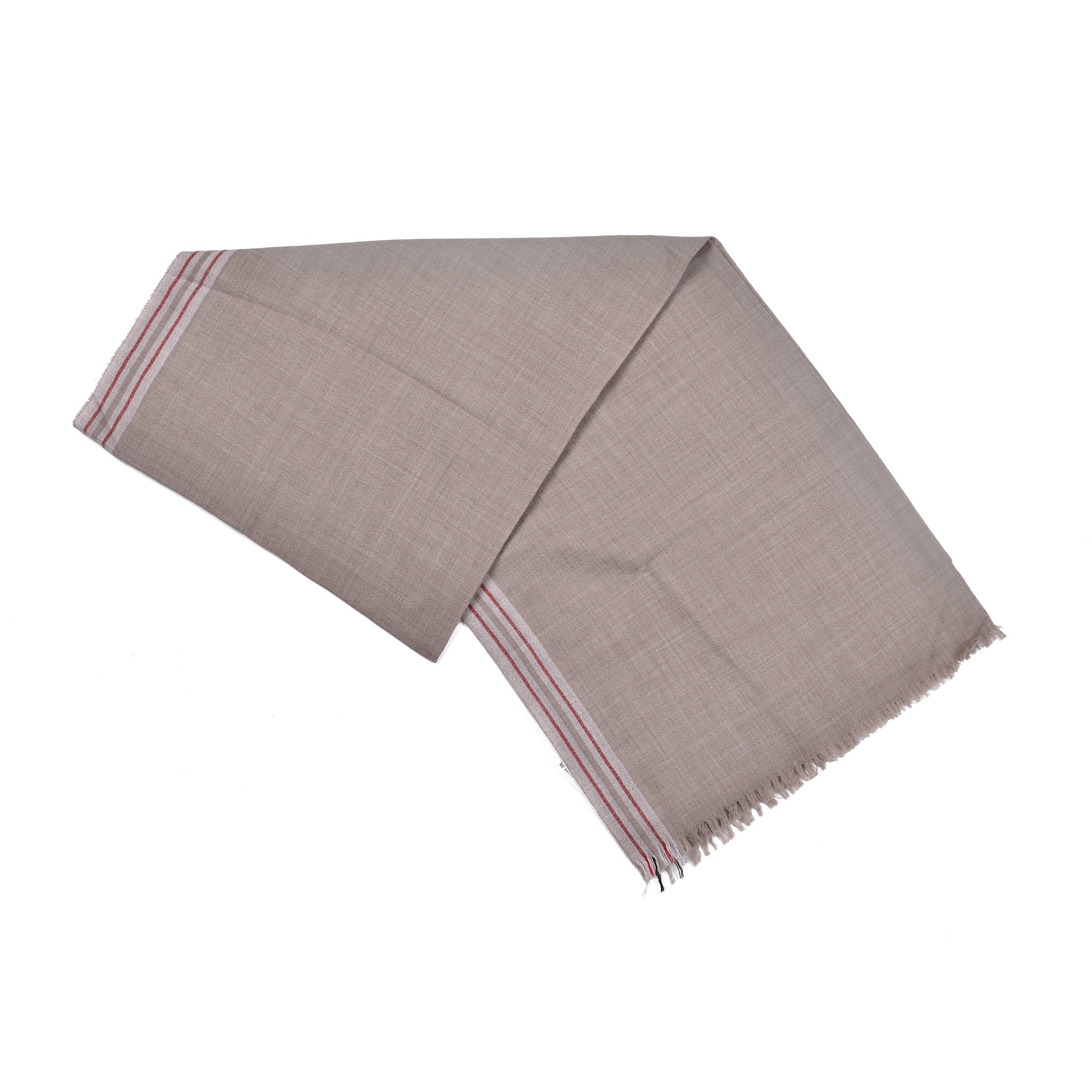 BRUNELLO CUCINELLI MEN'S GRAY CASHMERE SCARF