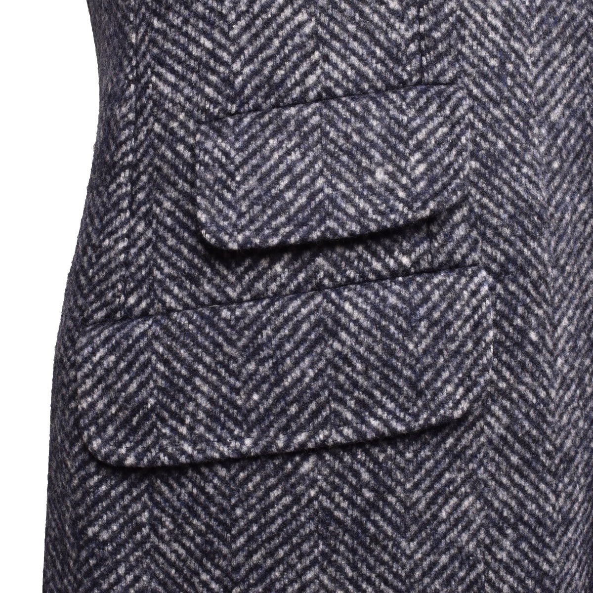 BRUNELLO CUCINELLI MEN'S NAVY WOOL BLEND BLAZER