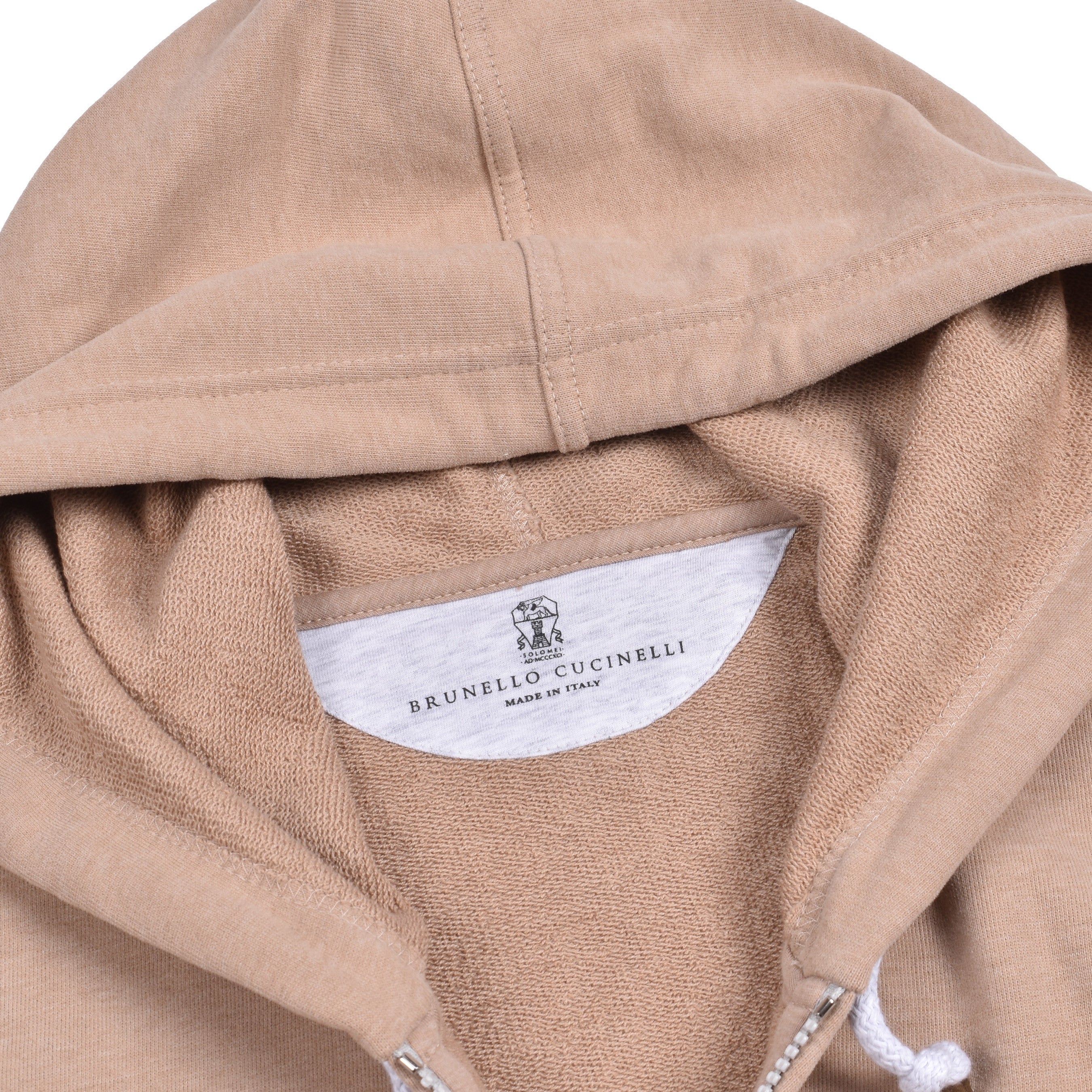 BRUNELLO CUCINELLI MEN'S 100% COTTON ATHLETHIC GYM HOODIE VEST TOP NWT