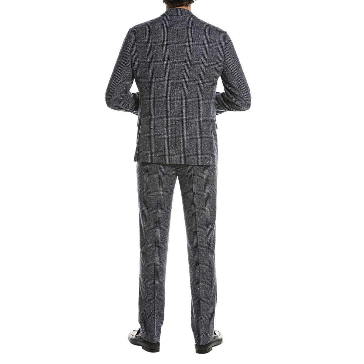 BRUNELLO CUCINELLI MEN'S GREY WOOL BLEND BLAZER