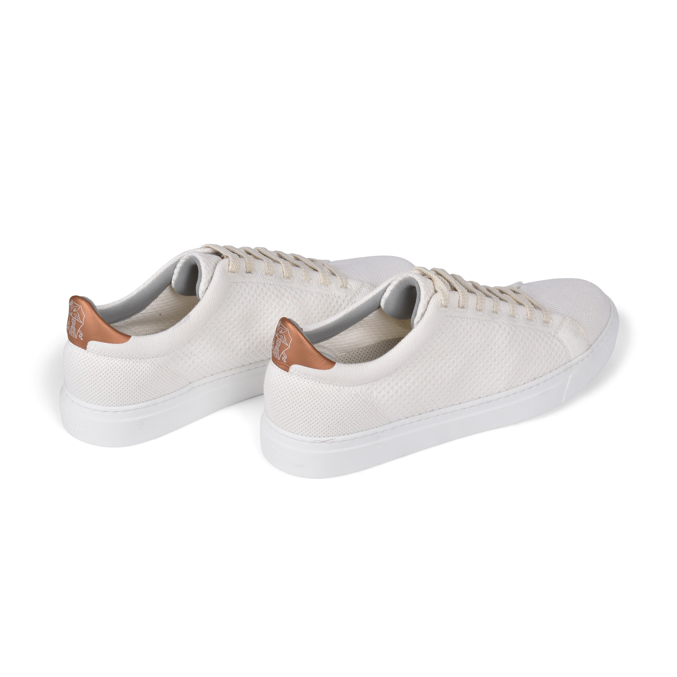 BRUNELLO CUCINELLI MEN'S WHITE LOW TOP CASUAL KNIT FASHION SNEAKERS SHOES NEW