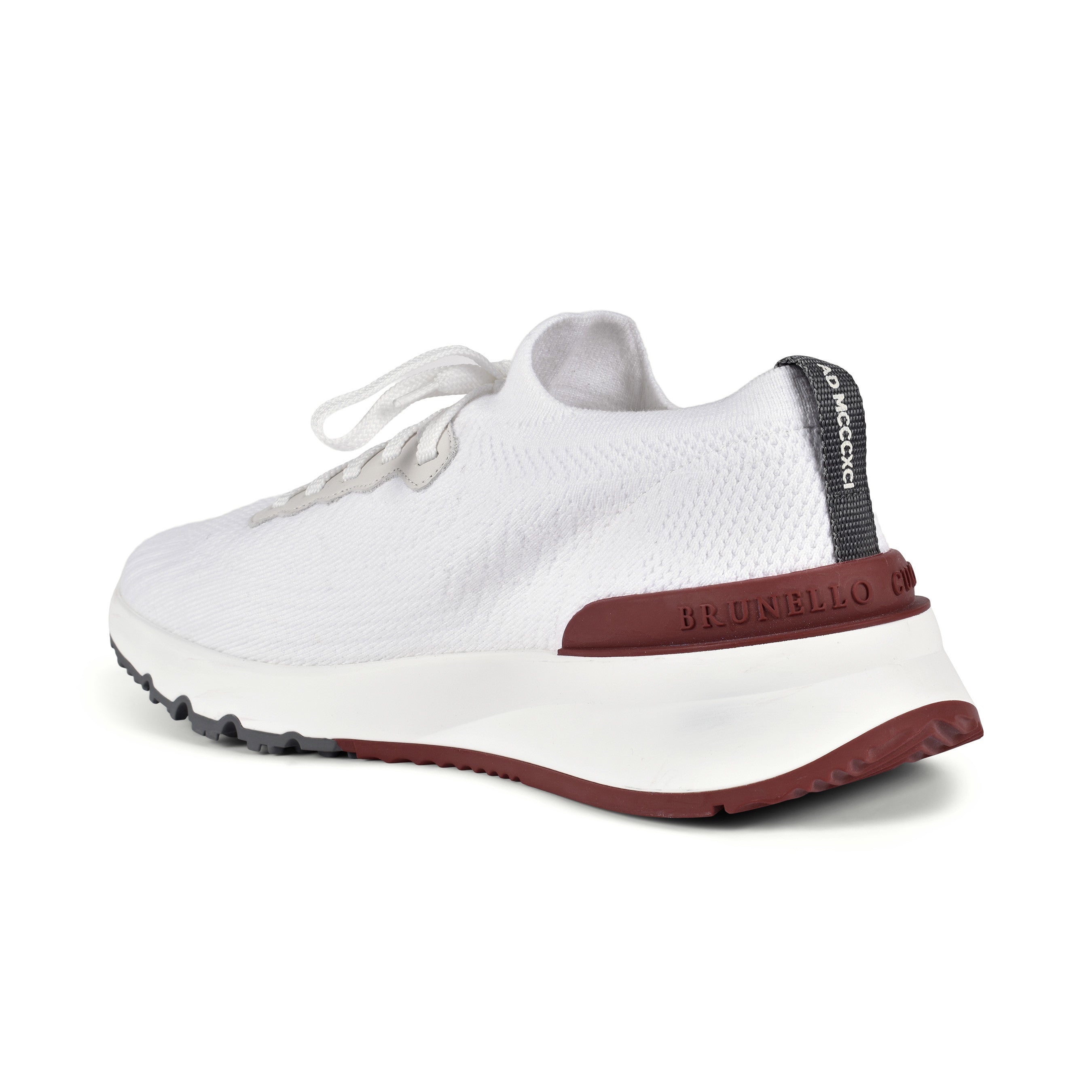 BRUNELLO CUCINELLI MEN'S TWO TONE FASHION KNIT RUNNER SNEAKER