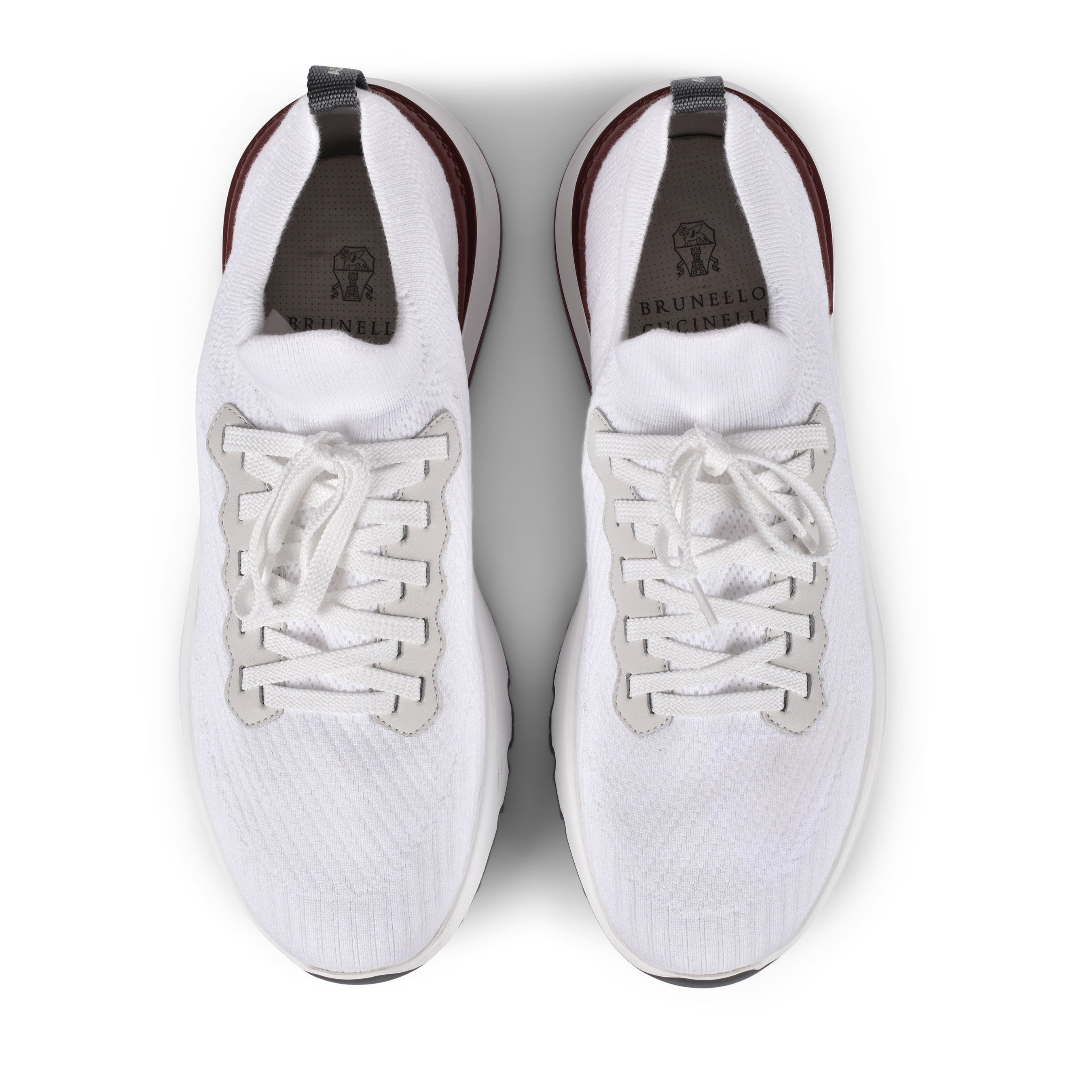 BRUNELLO CUCINELLI MEN'S TWO TONE FASHION KNIT RUNNER SNEAKER