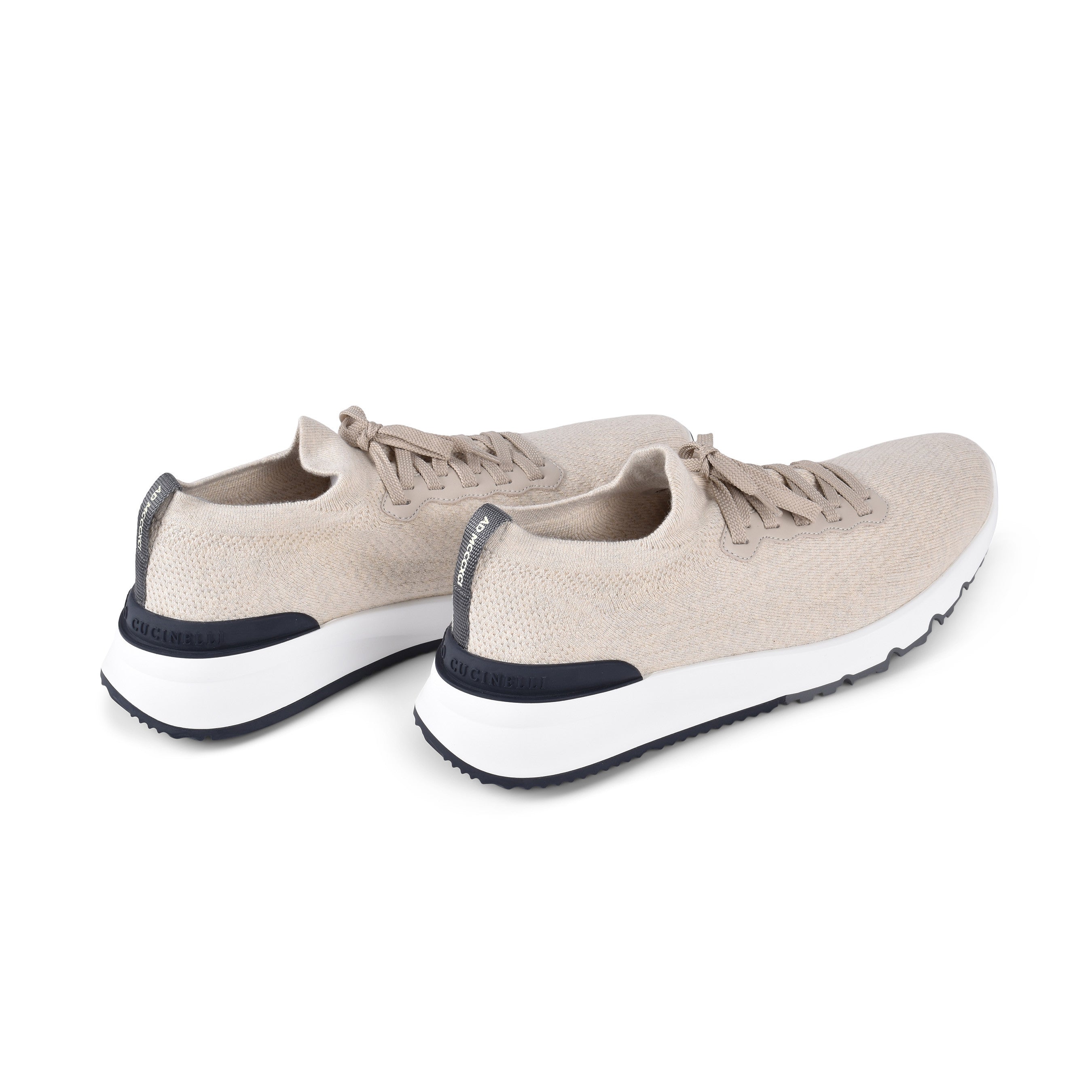 BRUNELLO CUCINELLI MEN'S TWO TONE KNIT RUNNER FASHION SNEAKER NEW