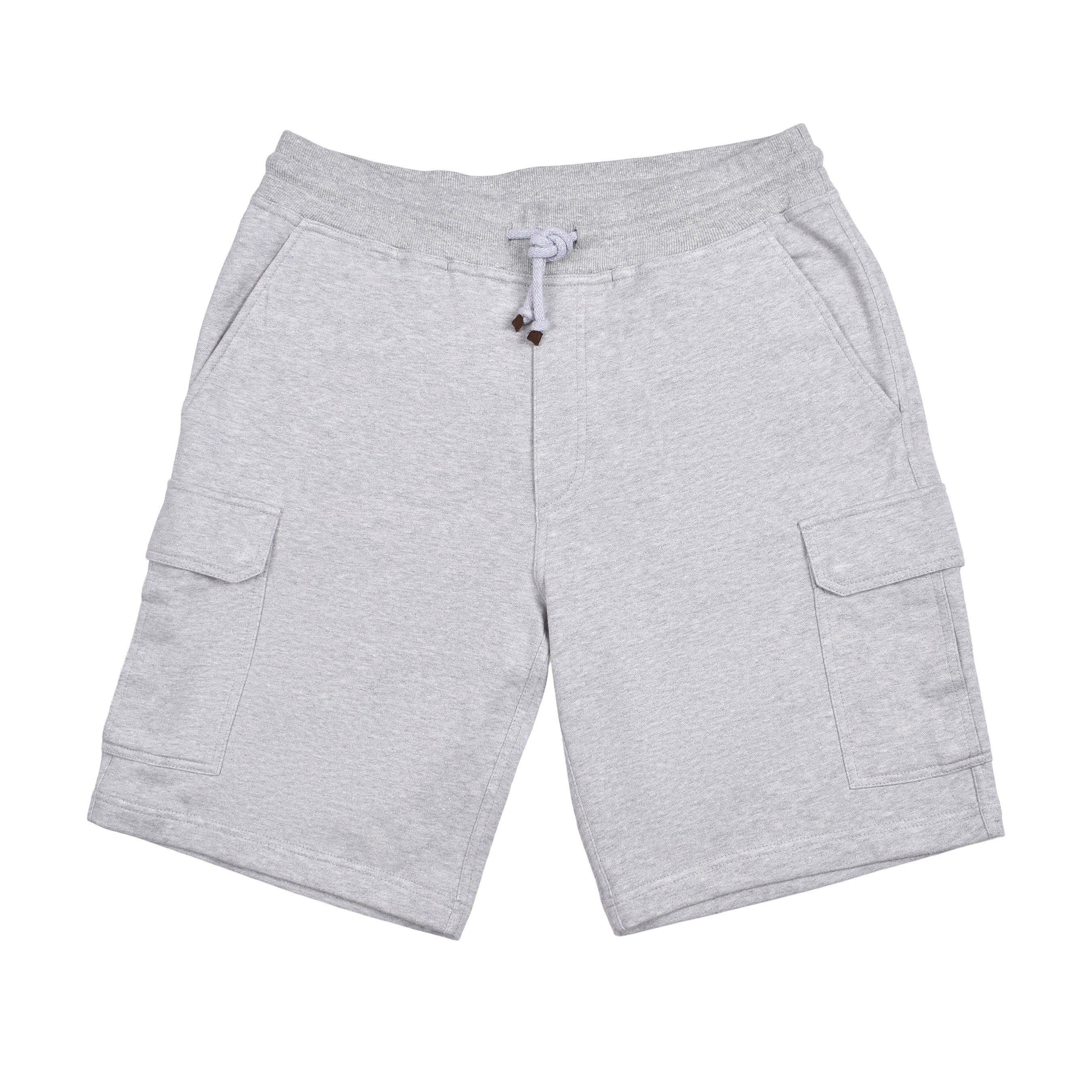 BRUNELLO CUCINELLI MEN'S GRAY CARGO BERMUDA SHORTS
