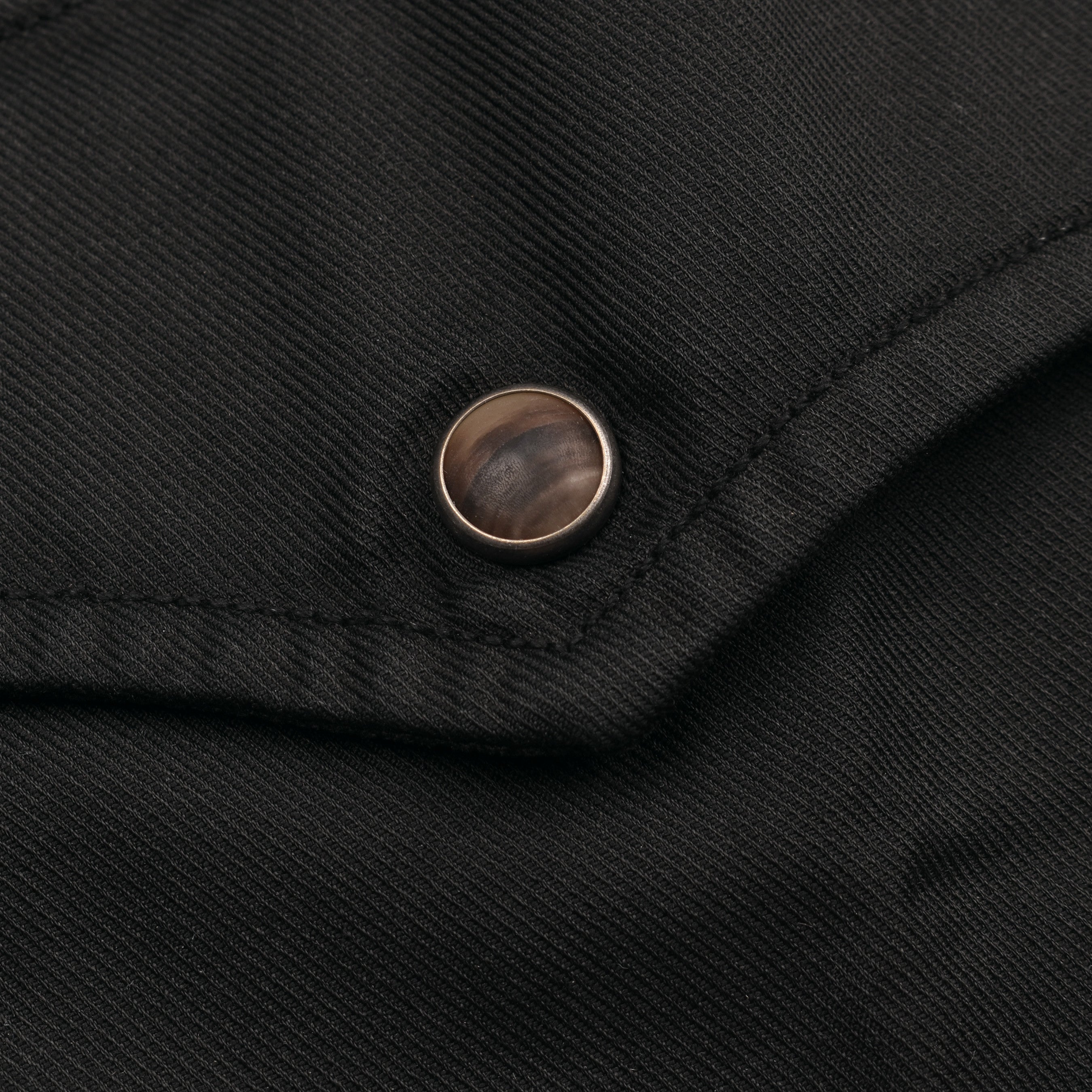 BRUNELLO CUCINELLI MEN'S BLACK EASY FIT SHIRT