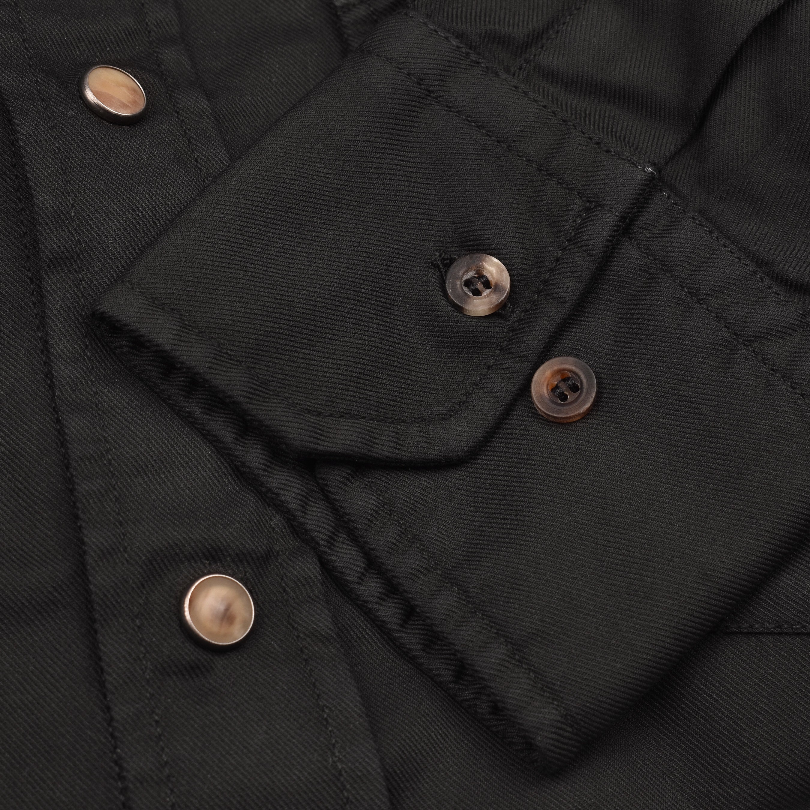 BRUNELLO CUCINELLI MEN'S BLACK EASY FIT SHIRT