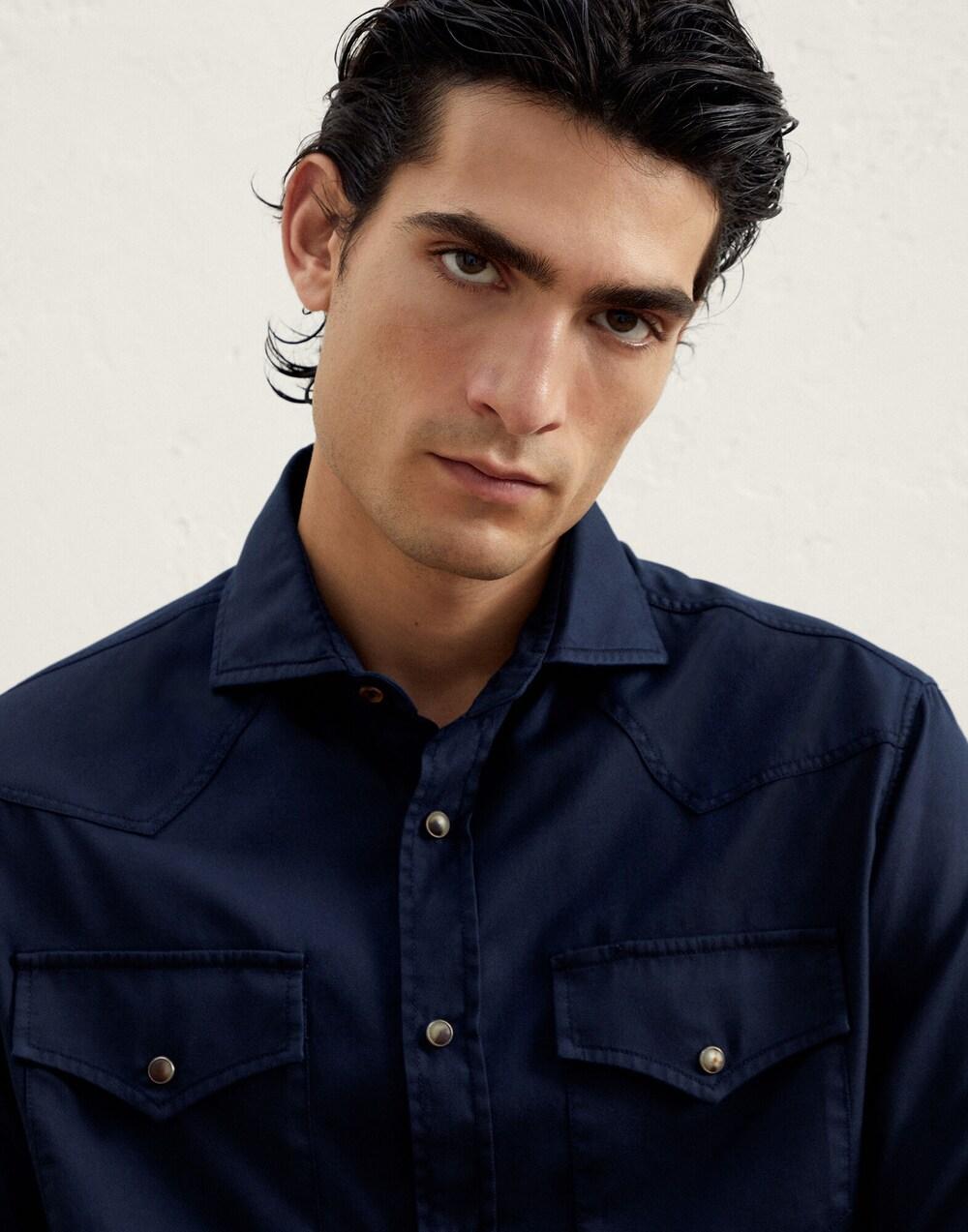 BRUNELLO CUCINELLI MEN'S SHIRT MW6044008_C6354 NWT