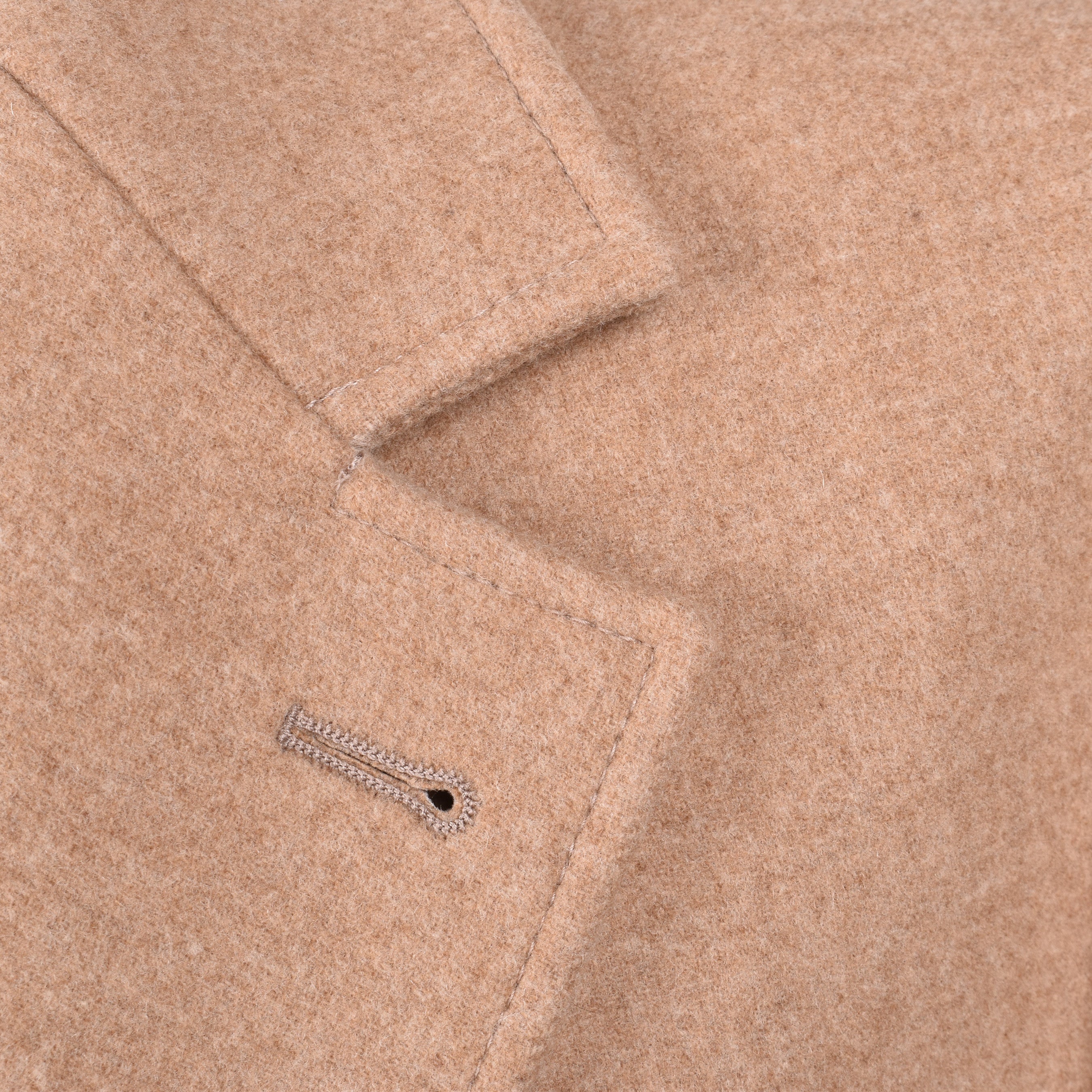 BRUNELLO CUCINELLI MEN'S LIGHT CAMEL CASHMERE BLEND LONG COAT