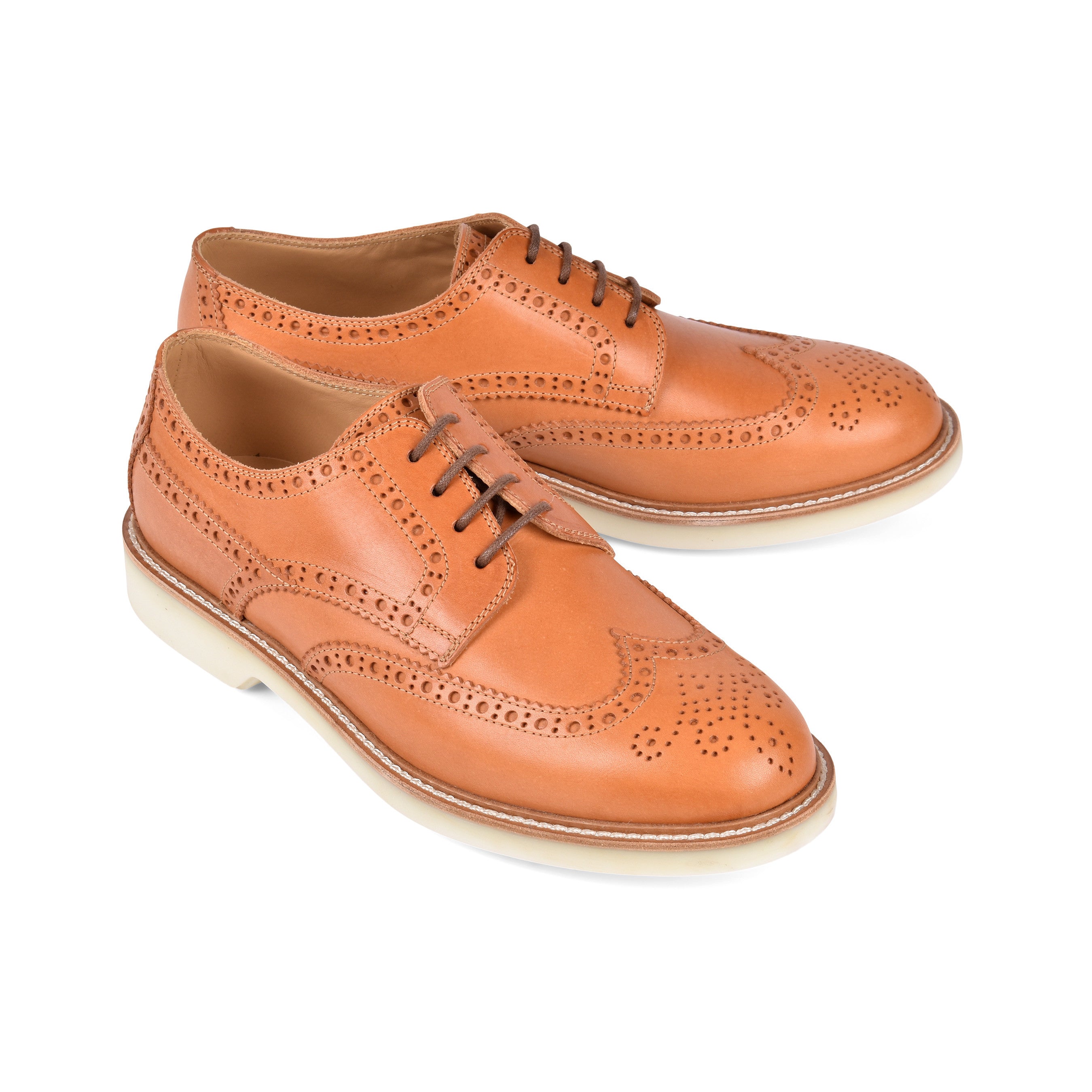 BRUNELLO CUCINELLI MEN'S 100% LEATHER CASUAL DERBY SHOES