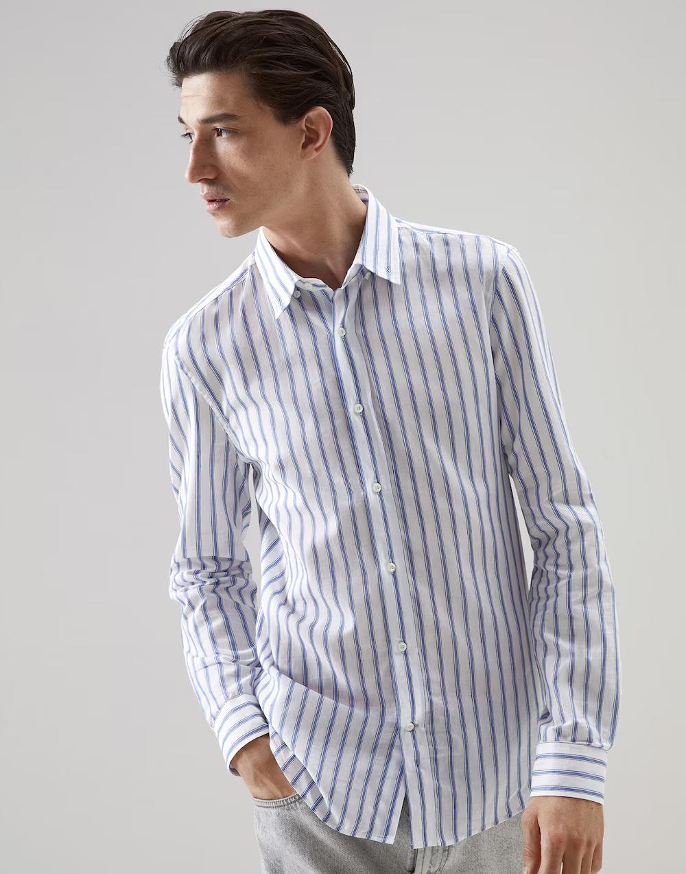 BRUNELLO CUCINELLI MEN'S SHIRT MW6713008_C015 NWT