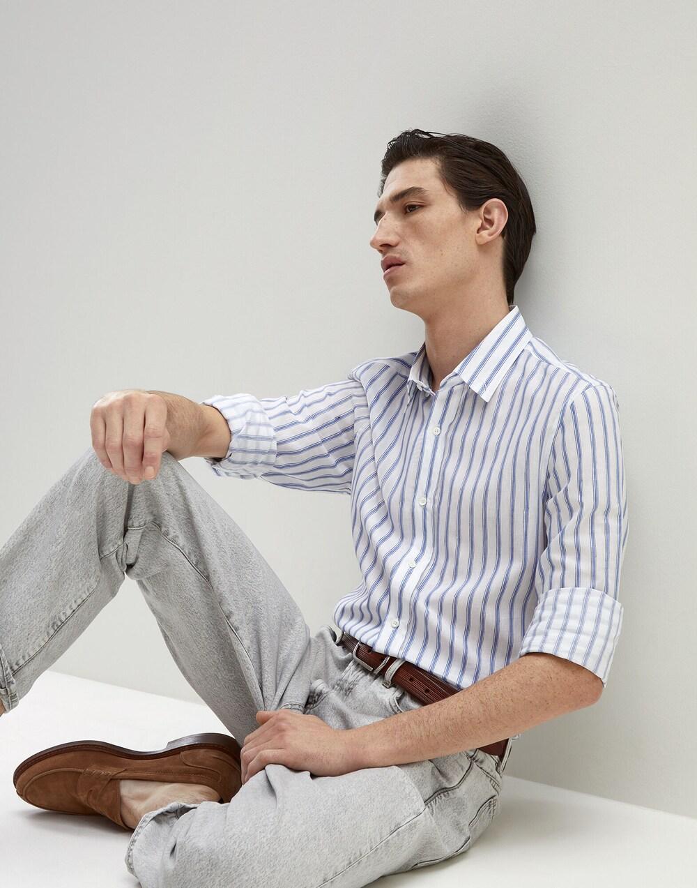 BRUNELLO CUCINELLI MEN'S SHIRT MW6713008_C015 NWT
