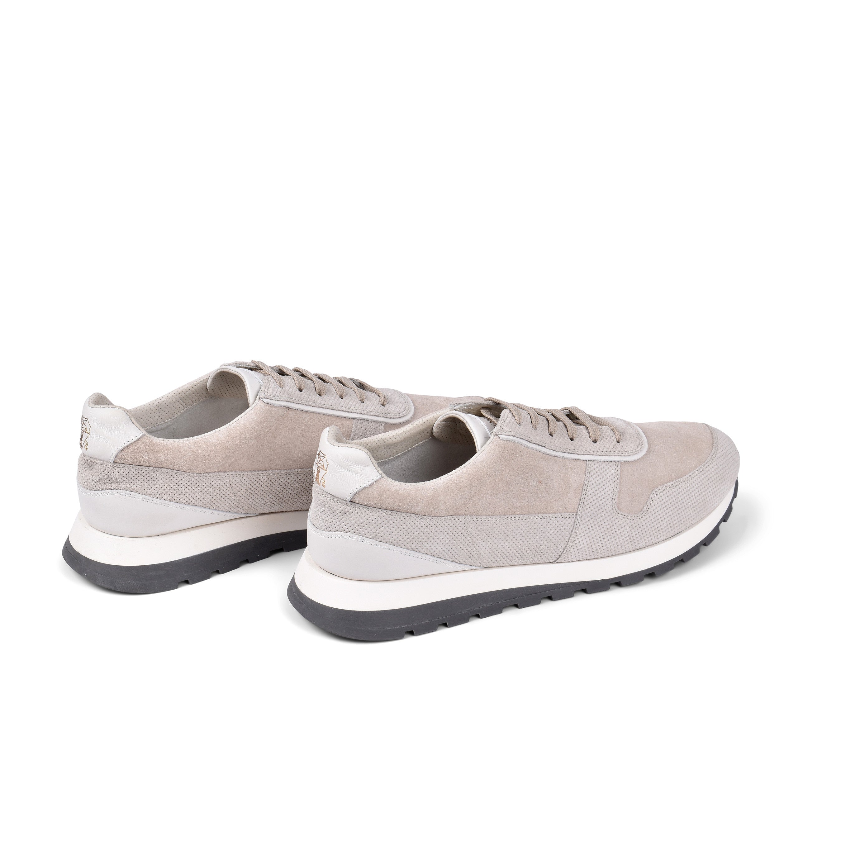 BRUNELLO CUCINELLI MENS 100% LEATHER TWO TONE FASHION SNEAKERS NEW