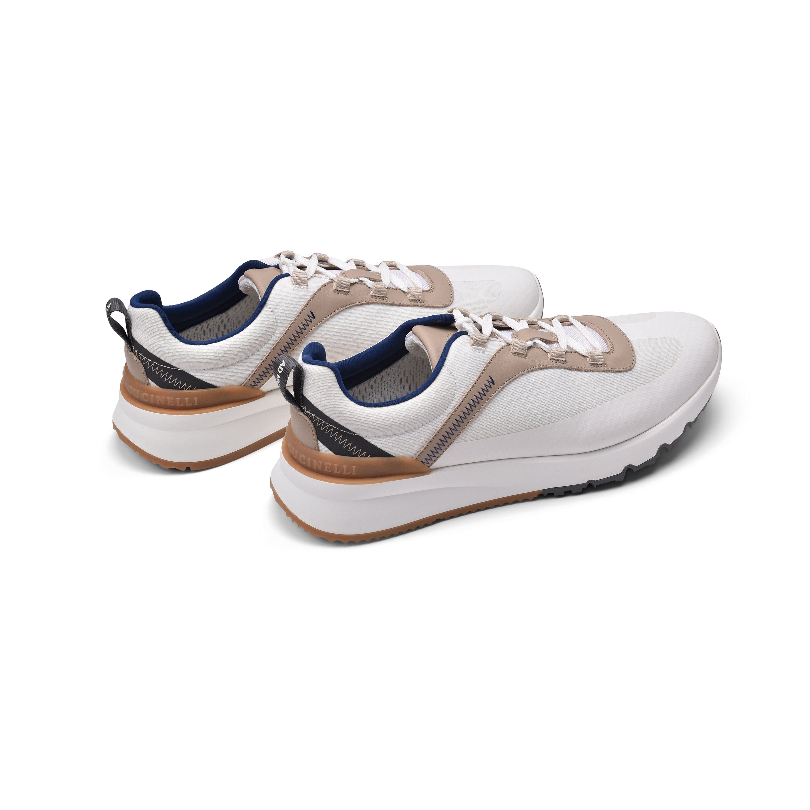 BRUNELLO CUCINELLI MEN'S TWO TONE FASHION RUNNING SNEAKERS
