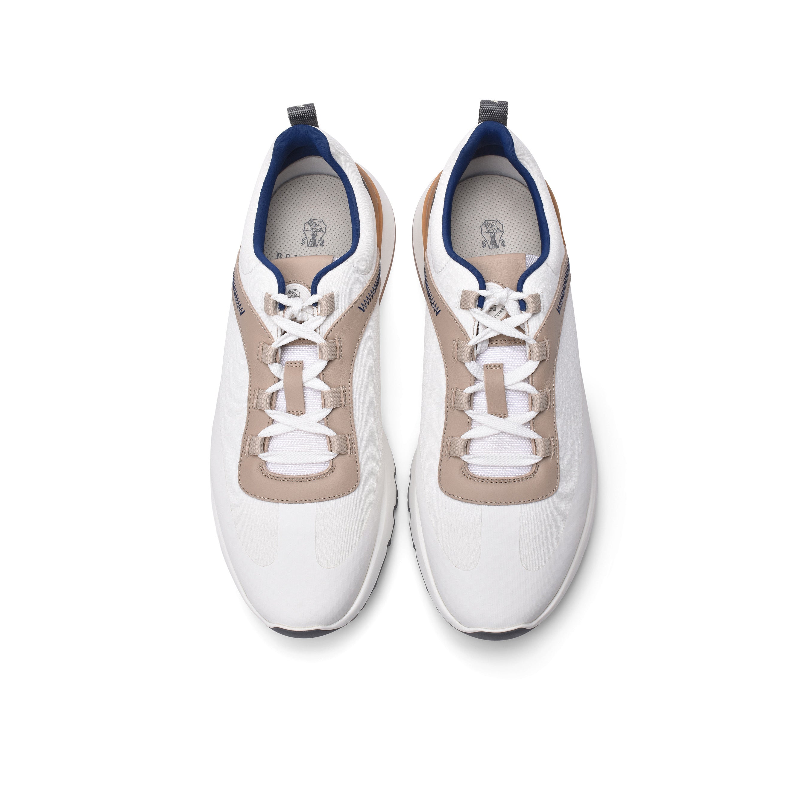 BRUNELLO CUCINELLI MEN'S TWO TONE FASHION RUNNING SNEAKERS