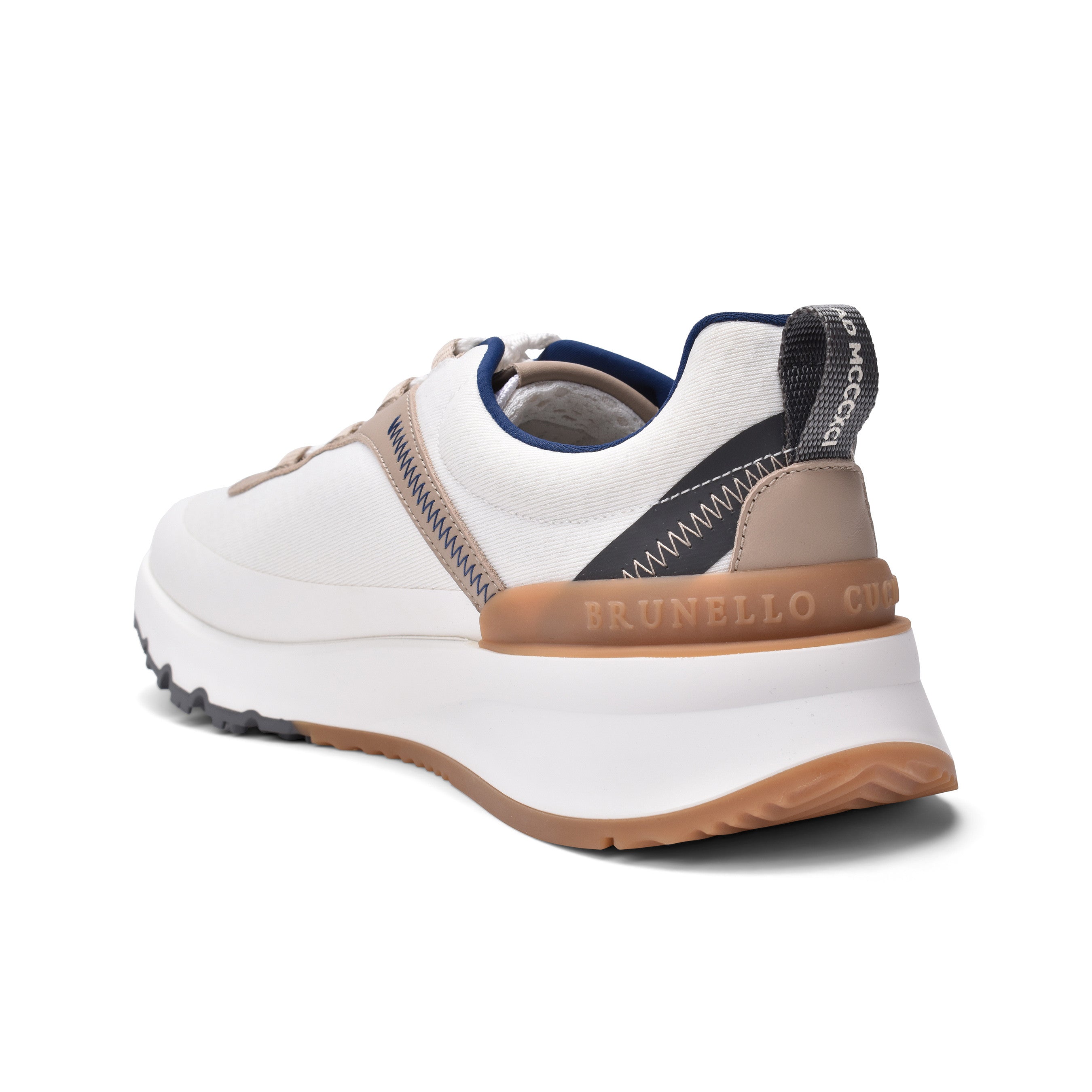 BRUNELLO CUCINELLI MEN'S TWO TONE FASHION RUNNING SNEAKERS