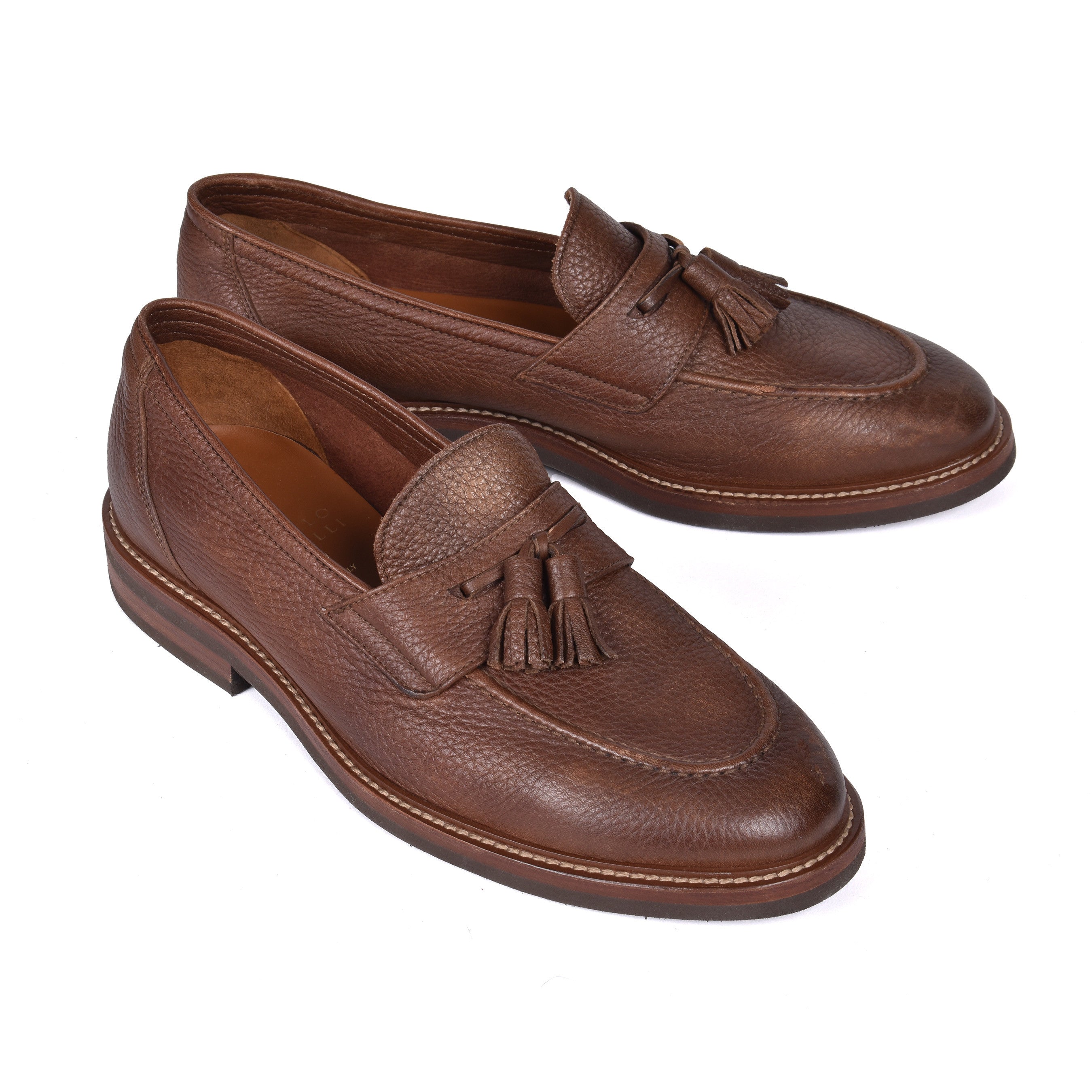 BRUNELLO CUCINELLI MEN'S 100% CALF'S LEATHER CASUAL LOAFER/SHOE NEW