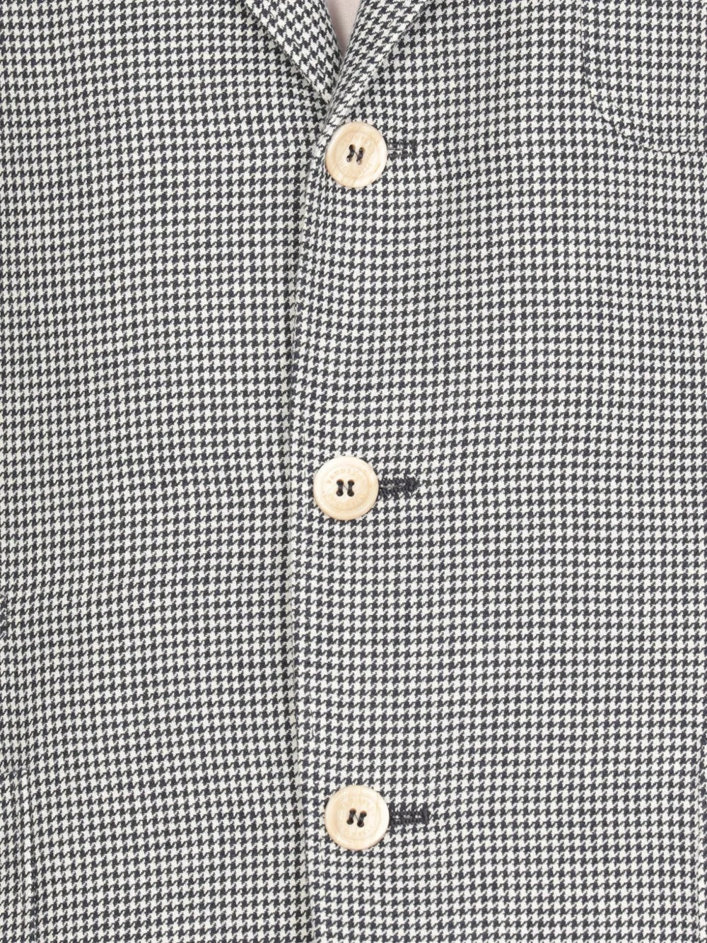 BRUNELLO CUCINELLI MEN'S GRAY LINEN CHECK BLAZER