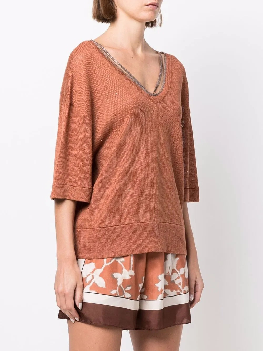 BRUNELLO CUCINELLI WOMEN'S SWEATER M10543522P_C8640 NWT