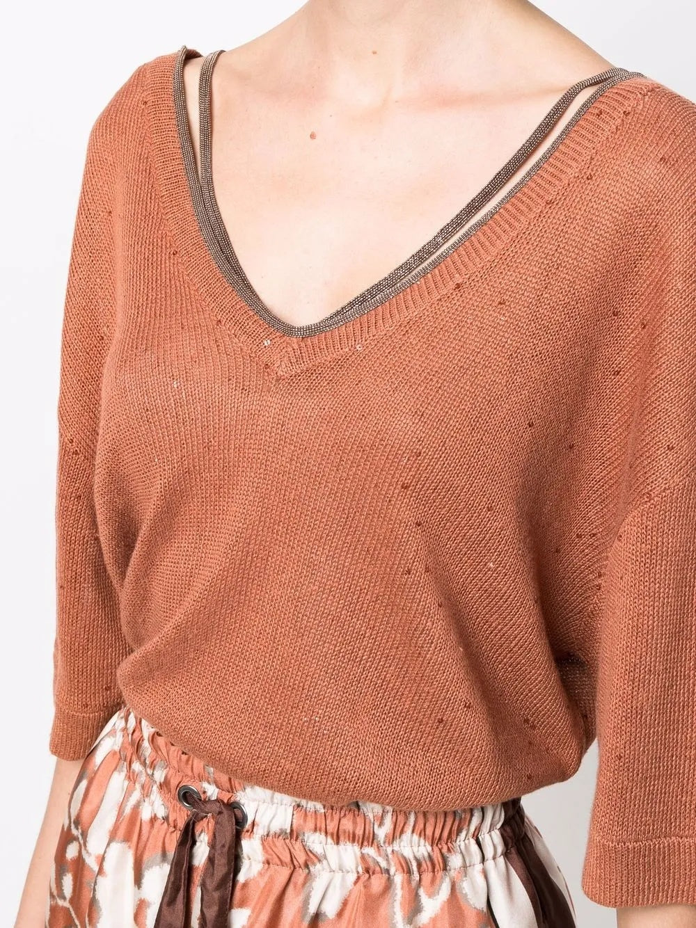 BRUNELLO CUCINELLI WOMEN'S SWEATER M10543522P_C8640 NWT