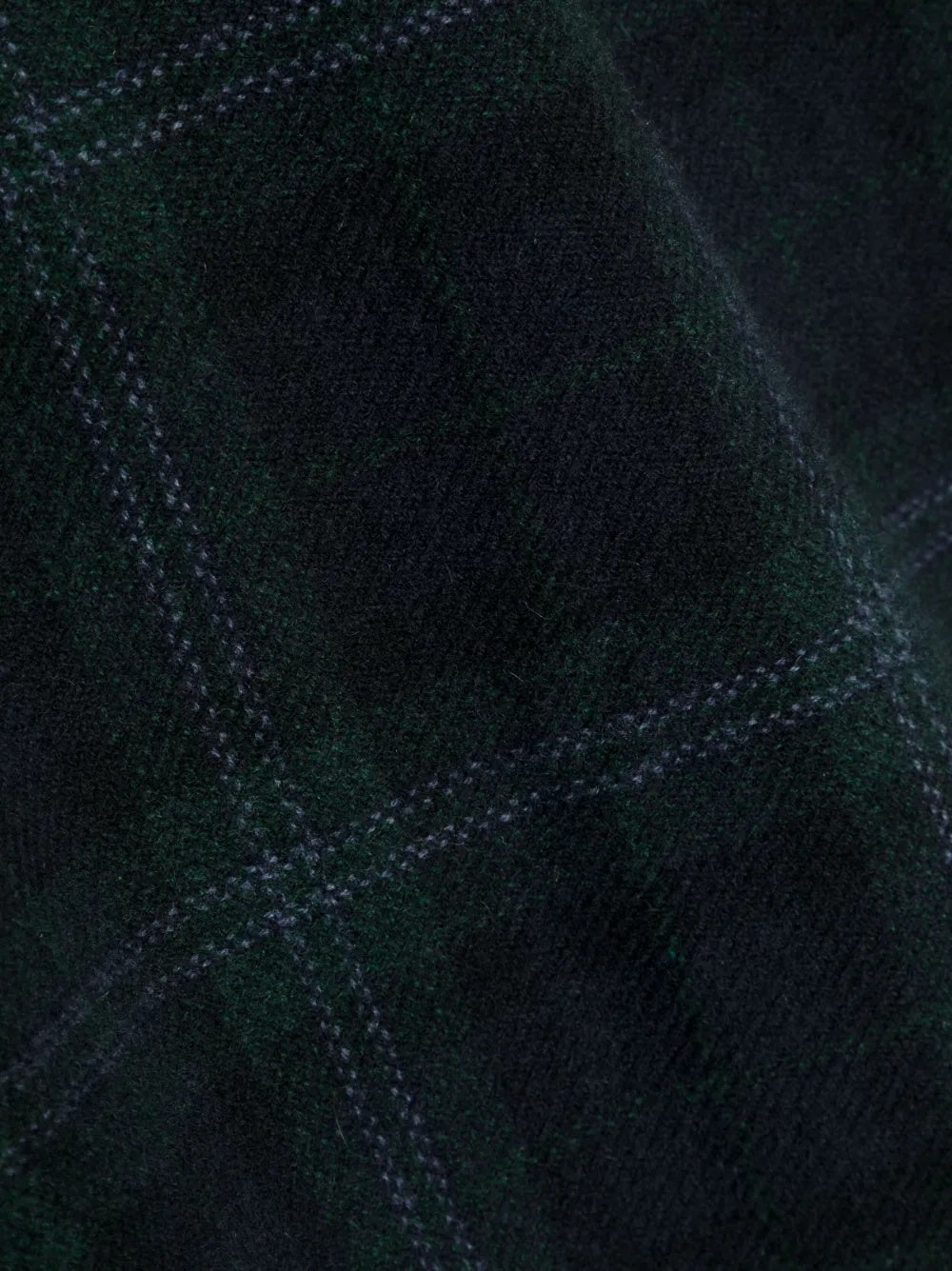 BRUNELLO CUCINELLI MEN'S BLUE PLAID CASHMERE SCARF