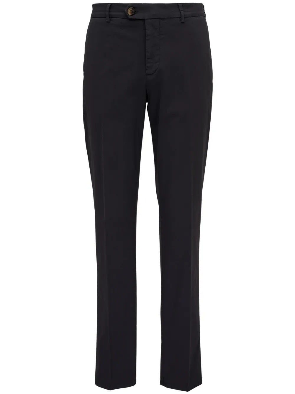 BRUNELLO CUCINELLI MEN'S DARK GREY TAILORED TROUSERS