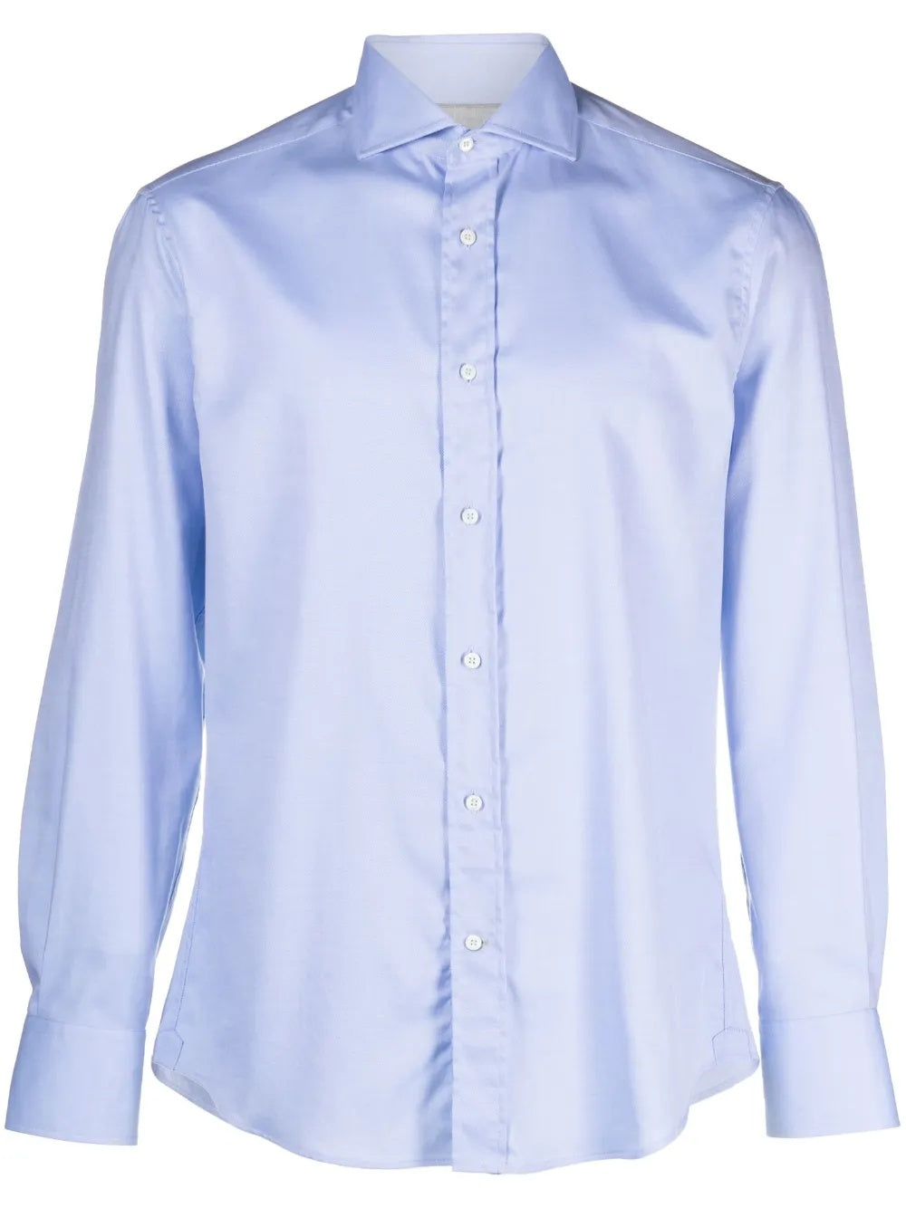 BRUNELLO CUCINELLI MEN'S LIGHT BLUE BUTTON-DOWN SHIRT