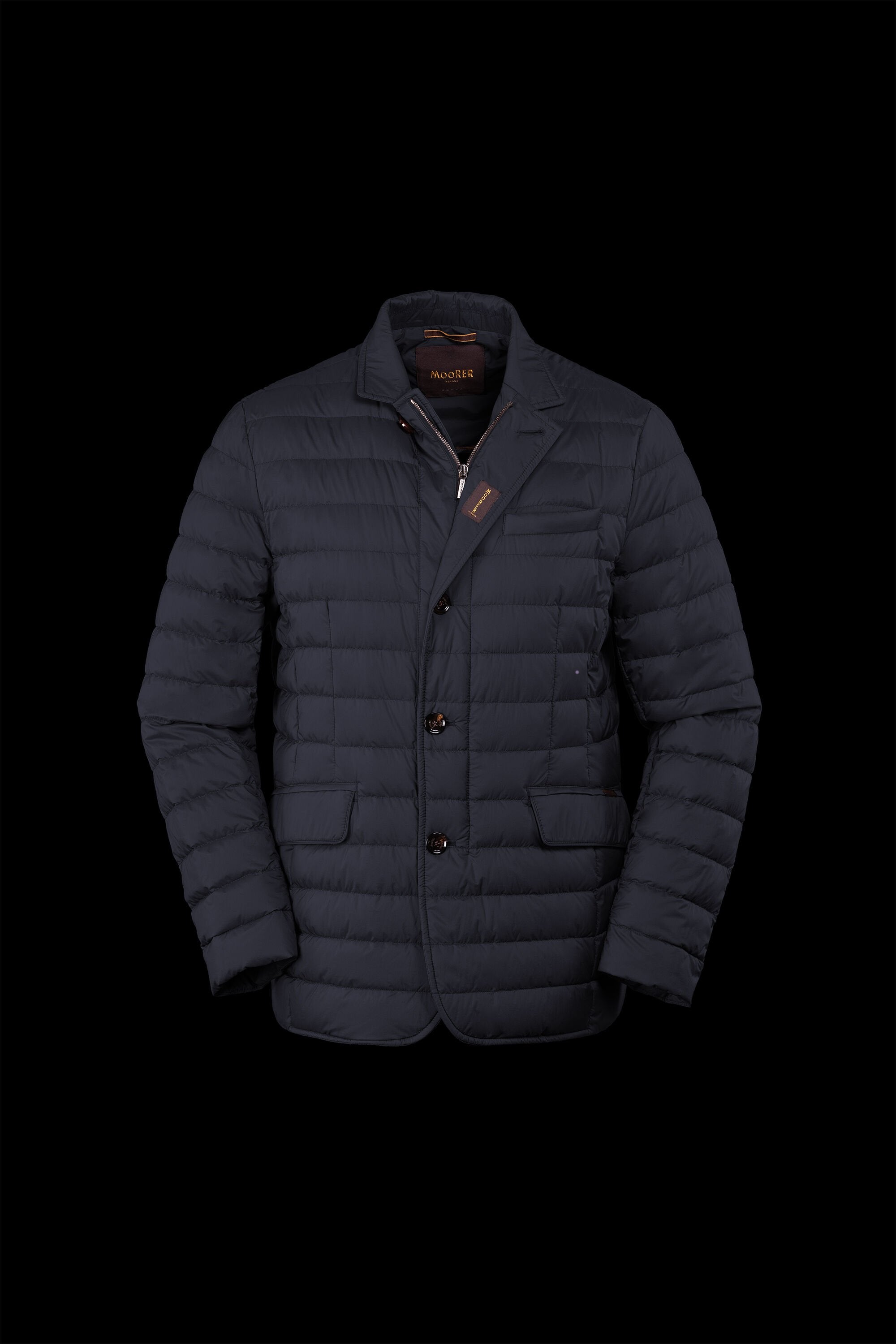 MOORER MEN'S DARK QUILTED BLAZER