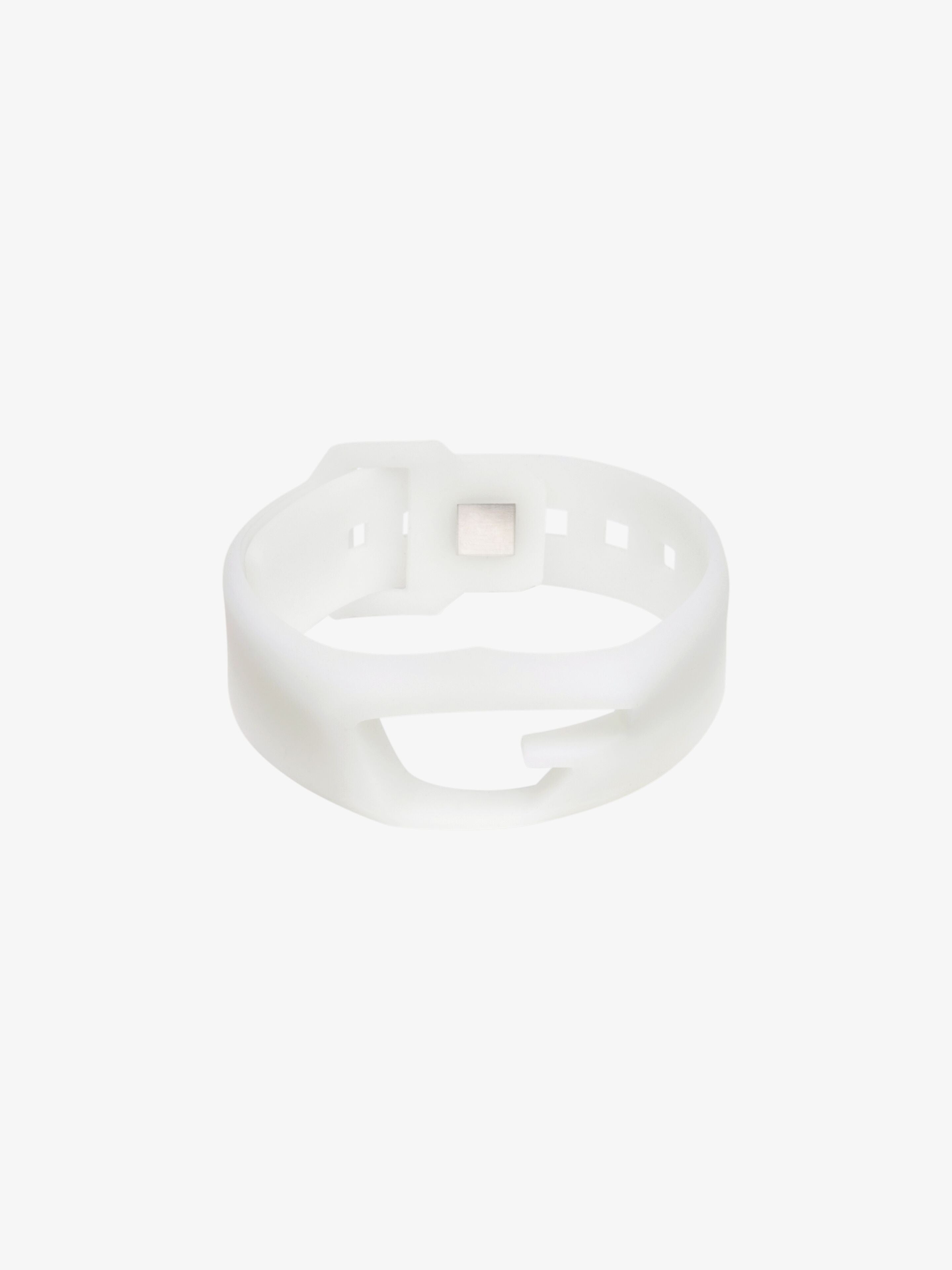 GIVENCHY MEN'S GIV CUT RUBBER BRACELET NWT
