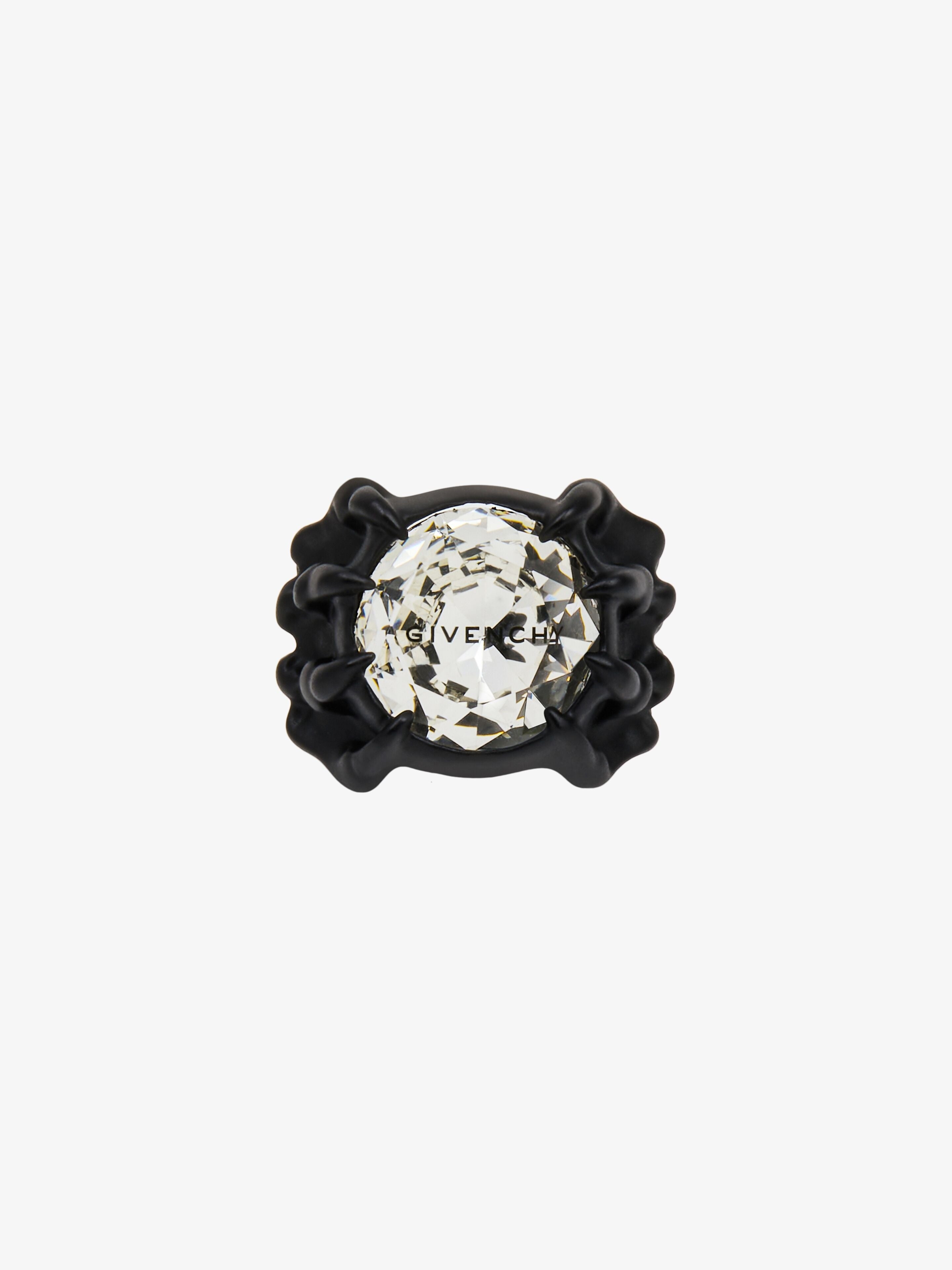 GIVENCHY MEN'S G SKULL GIVENCHY CRYSTAL RING NWT
