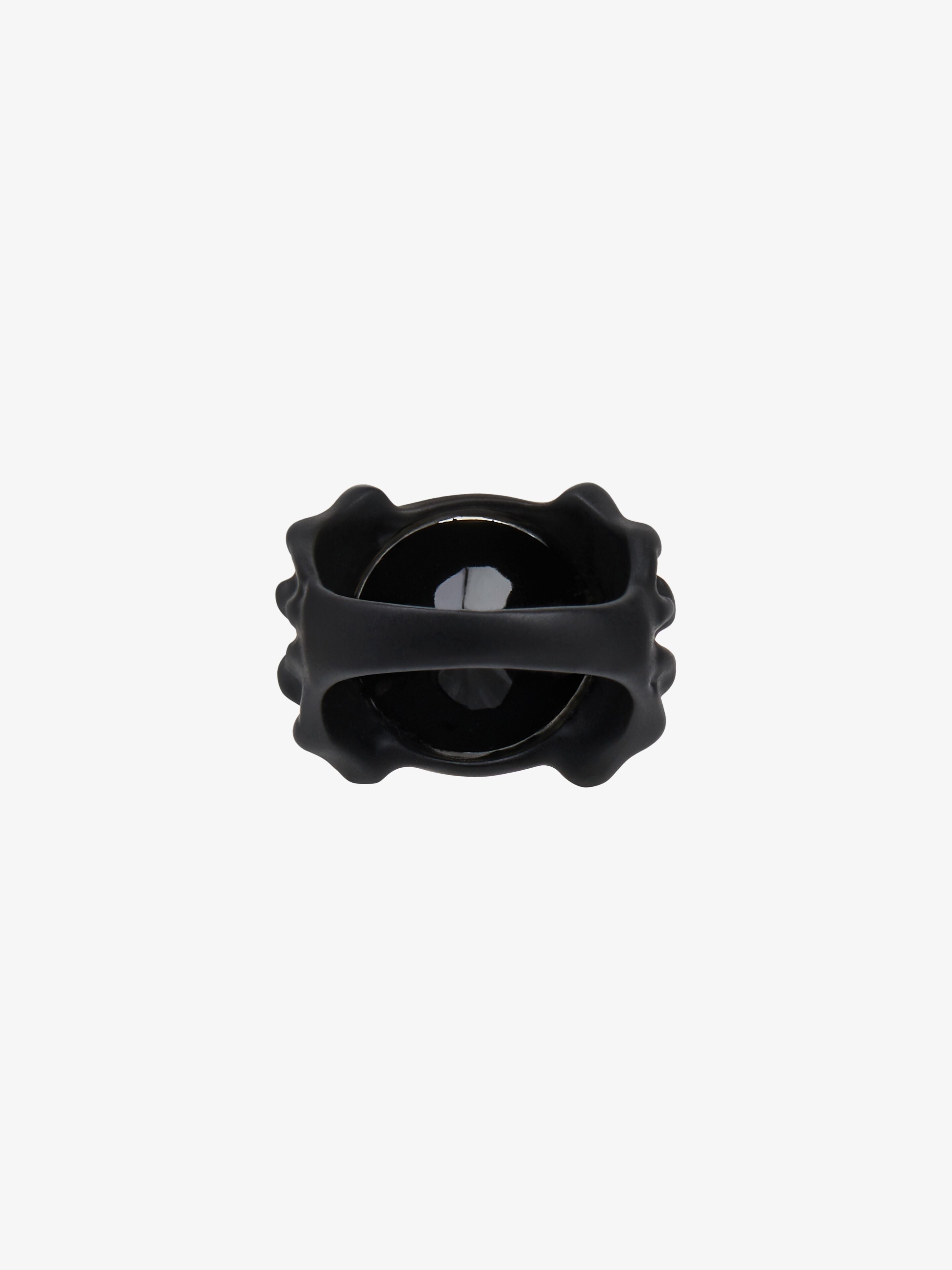 GIVENCHY MEN'S G SKULL GIVENCHY CRYSTAL RING NWT