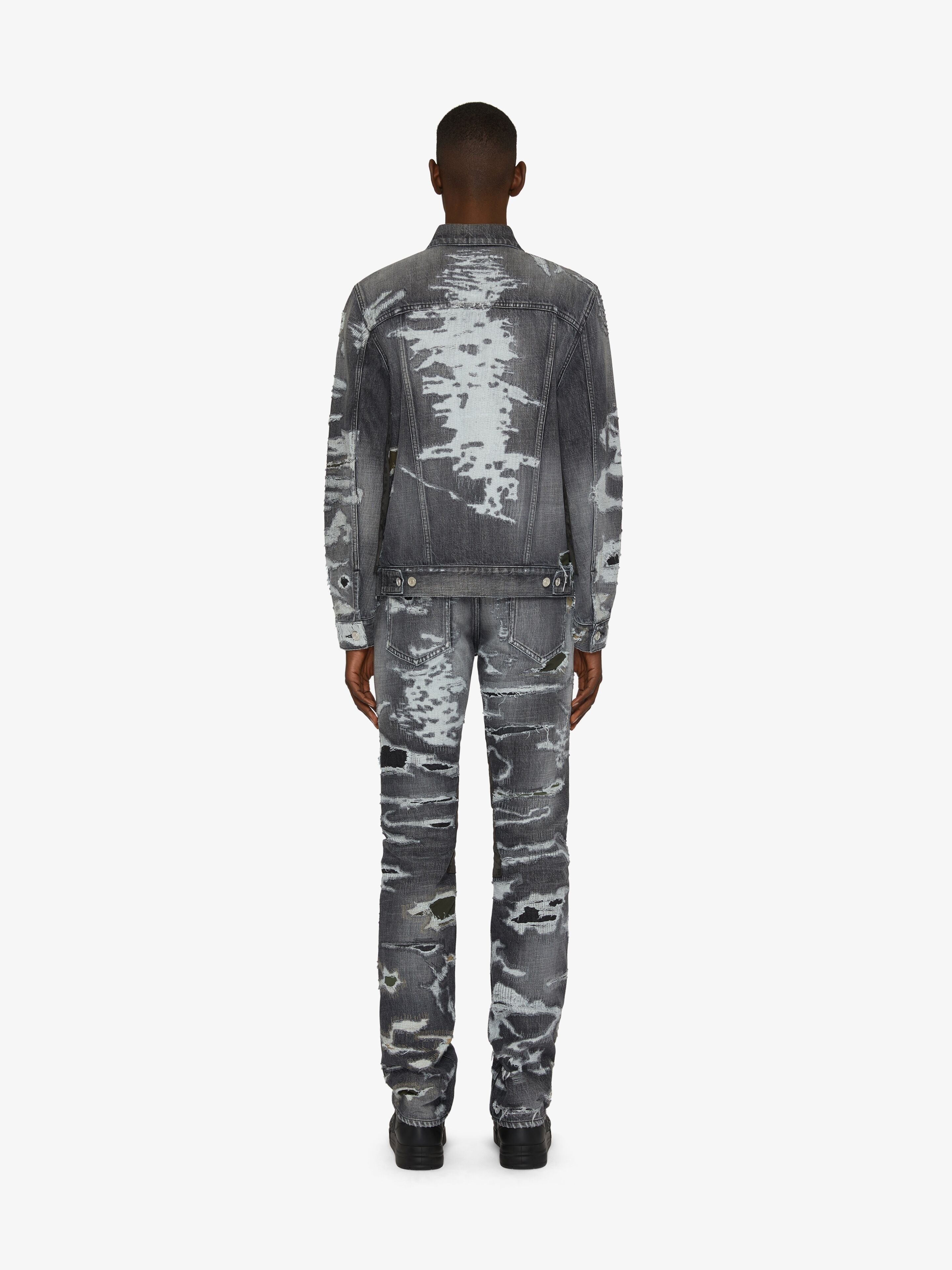 GIVENCHY MEN'S STRAIGHT FIT DENIM TROUSERS W/ LEG YOKE NWT