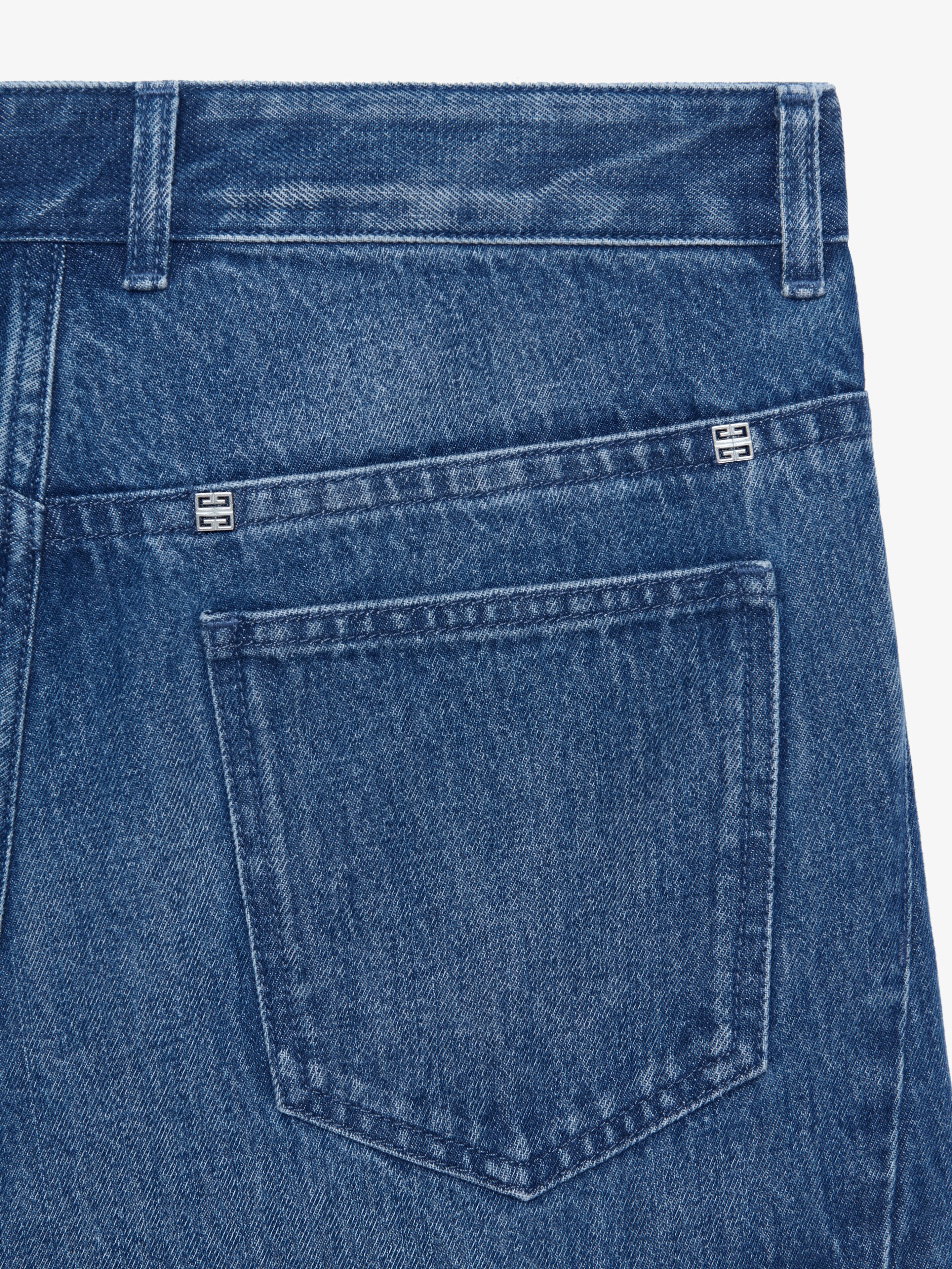 GIVENCHY MEN'S MULTICUTTED CURVED DENIM TROUSER NWT