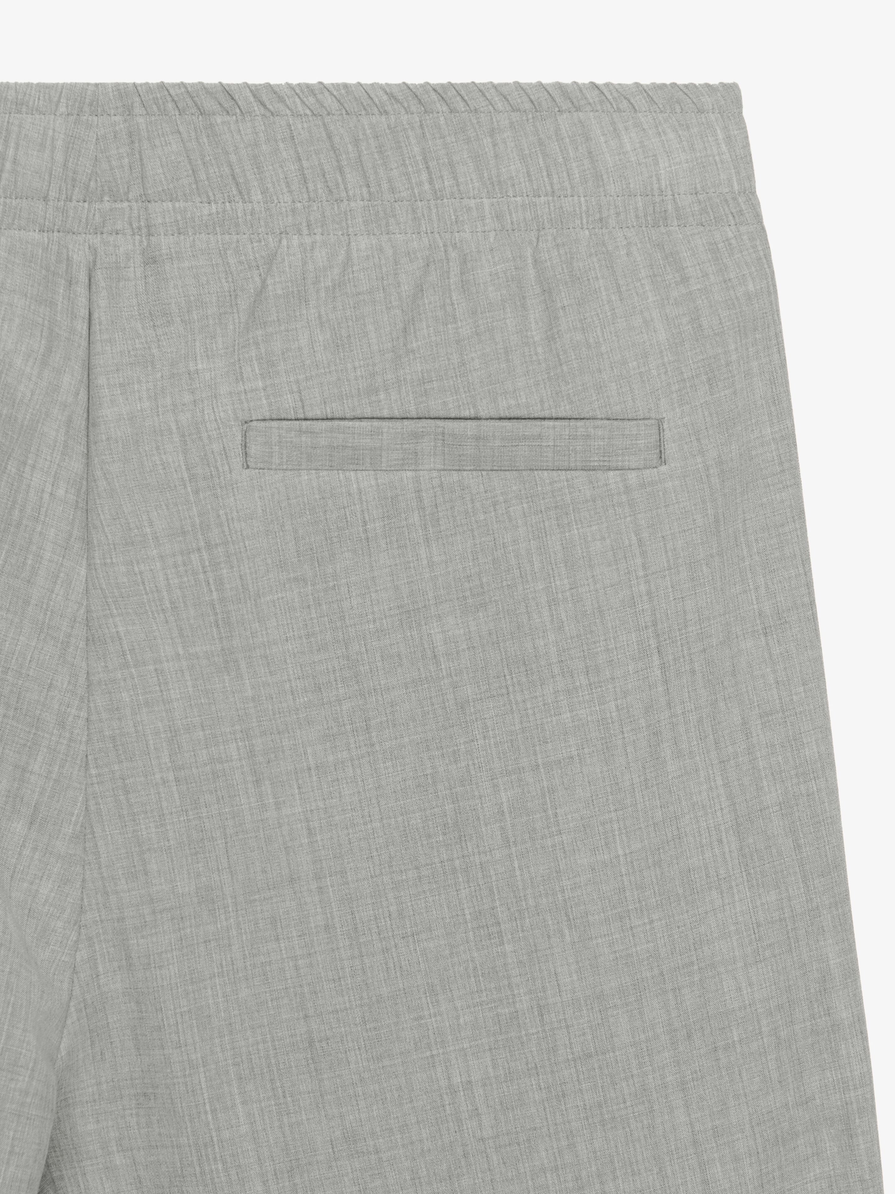 GIVENCHY MEN'S PEARL GREY DESTROYED STRAIGHT TROUSERS