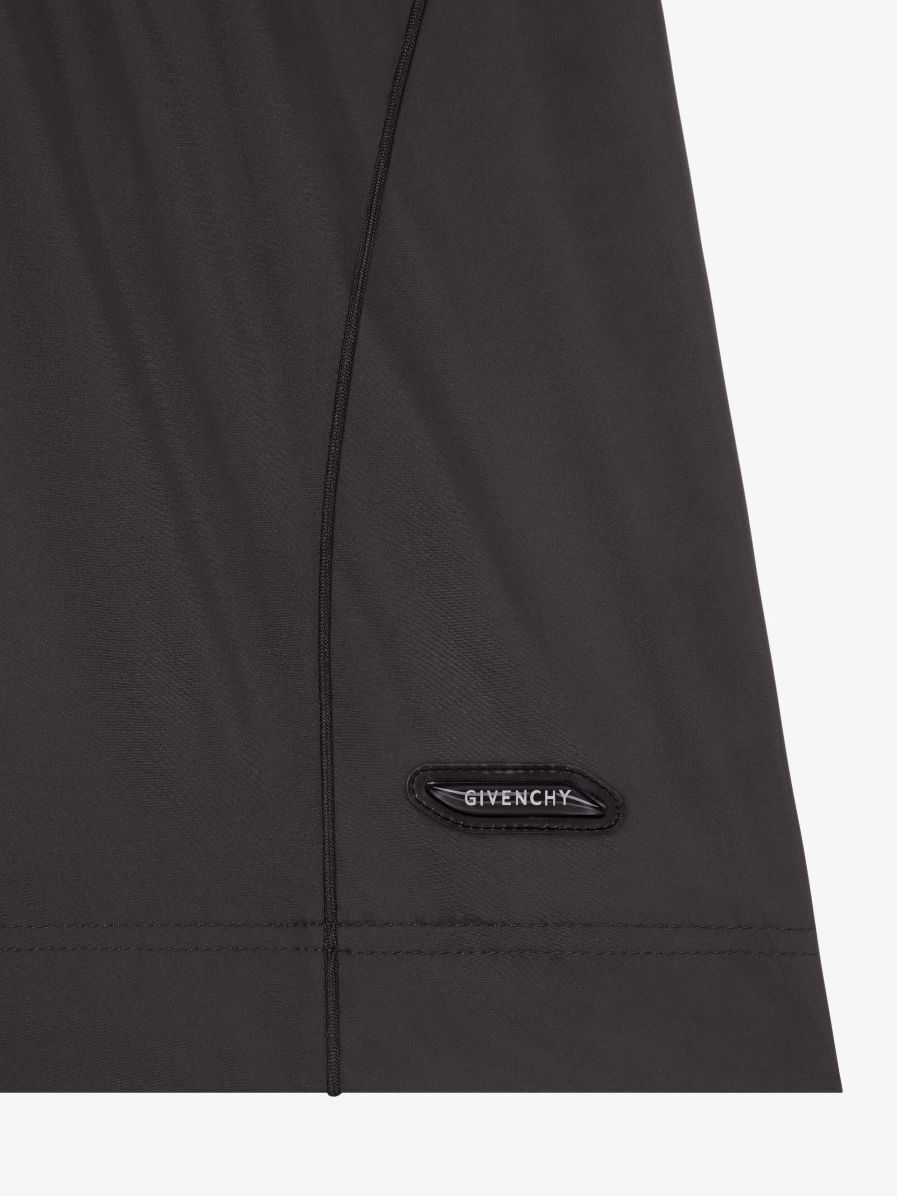GIVENCHY MEN'S BLACK TAILORED NYLON SHORTS