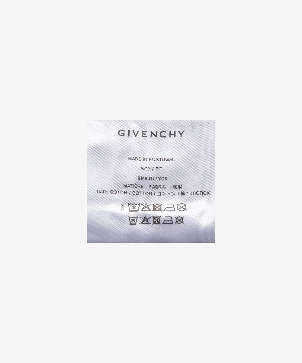 GIVENCHY MEN'S BOXY FIT LS ZIP PRINT SHIRT NWT