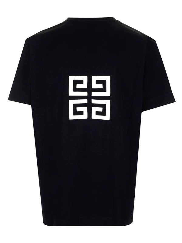 GIVENCHY MEN'S OVERSIZED FIT GIVENCHY EMBROIDERY TSHIRT NWT