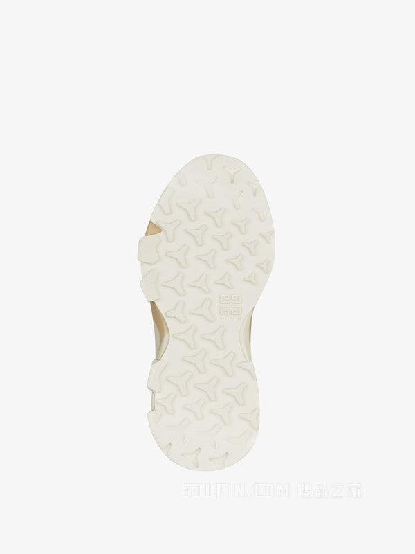 GIVENCHY MEN'S BEIGE BROWN HYBRID SNEAKERS
