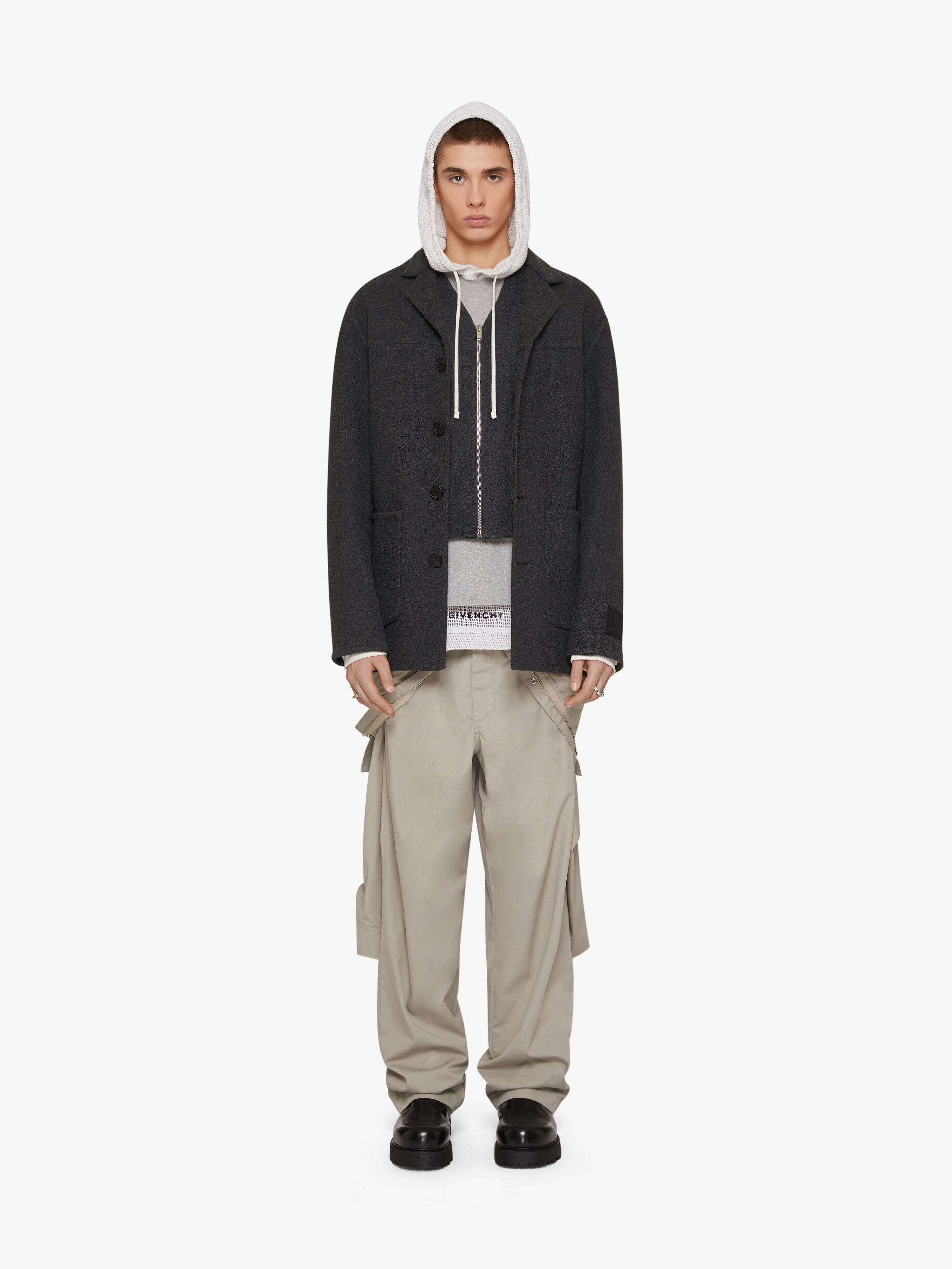 GIVENCHY MEN'S BEIGE CASUAL TROUSERS