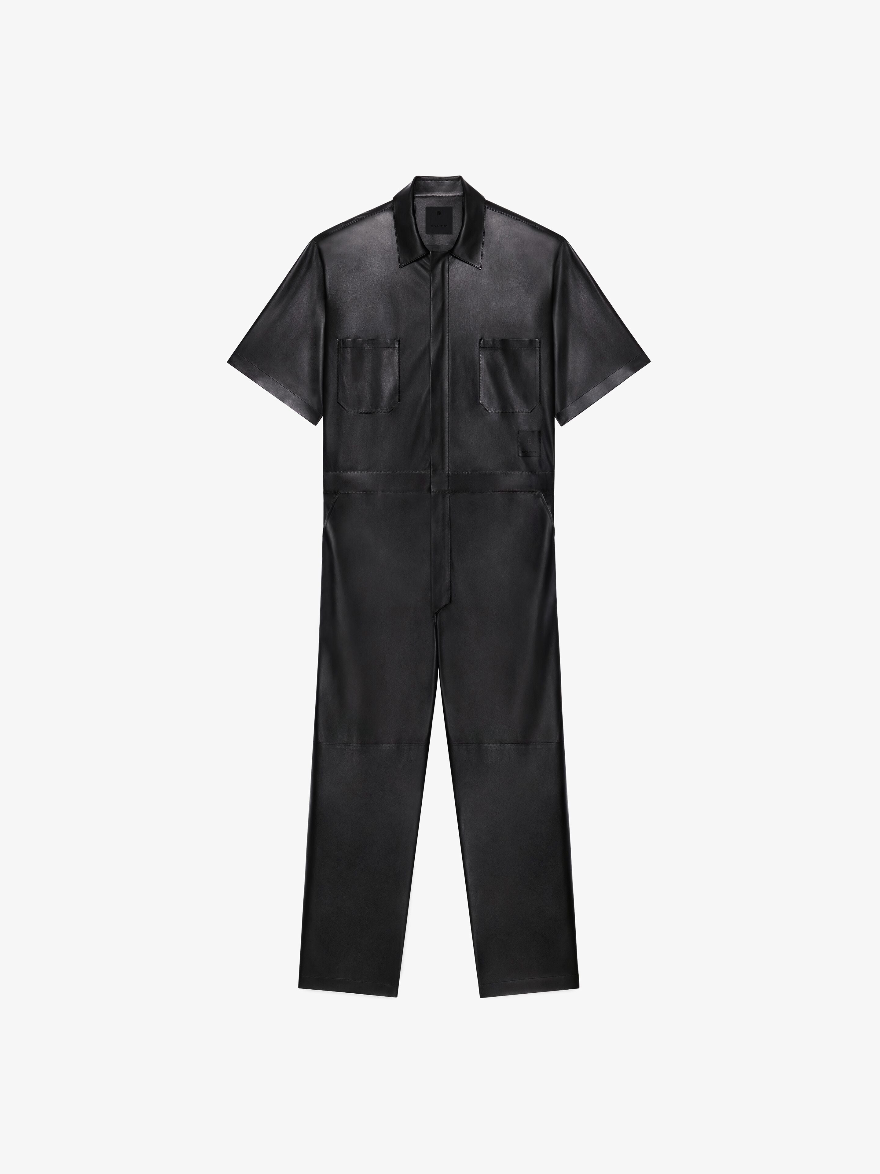 GIVENCHY MEN'S LEATHER OVERSIZE SHORT SLEEVE ALL IN ONE NWT