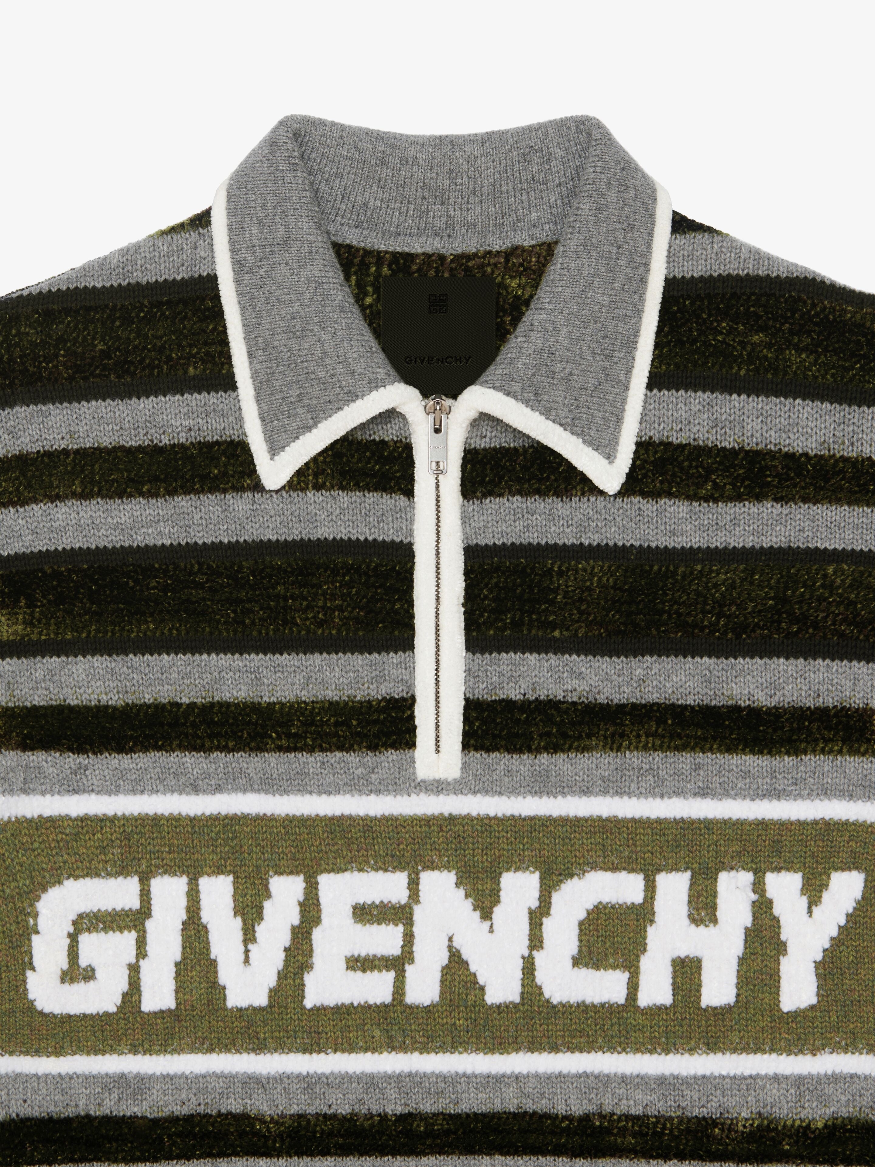 GIVENCHY MEN'S ZIP UP POLO COLLAR SWEATER NWT