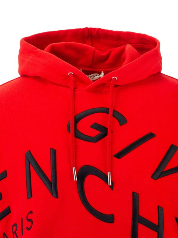 GIVENCHY MEN'S HOODIE GIVENCHY REFRACTED BRANDING NWT